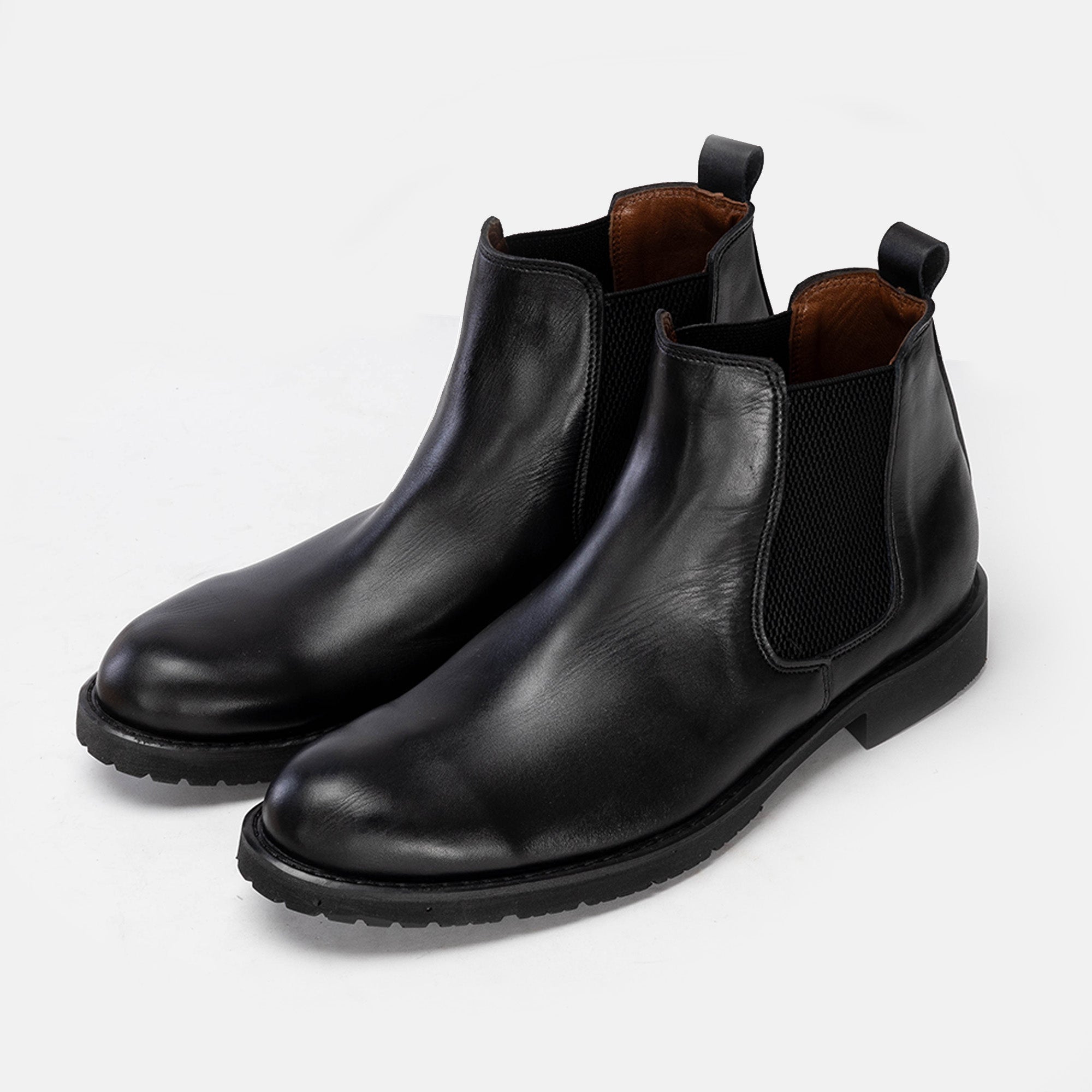 Volzak 5151 Black Leather Ankle Boot