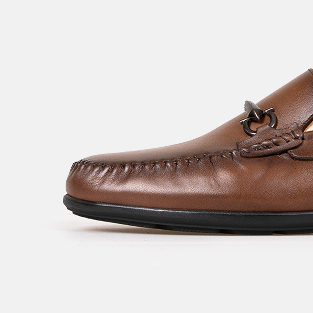 Volzak 5419 Vintage Brown Leather Moccasin
