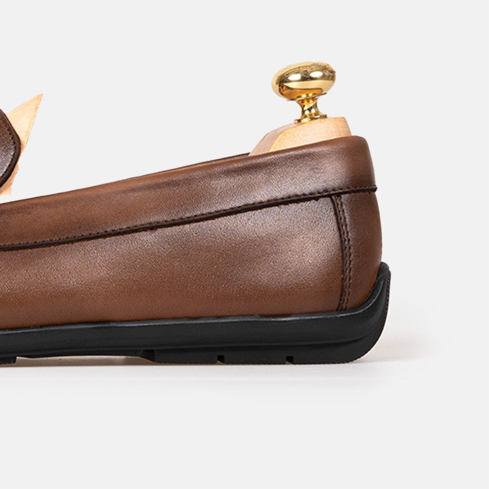 Volzak 5419 Vintage Brown Leather Moccasin