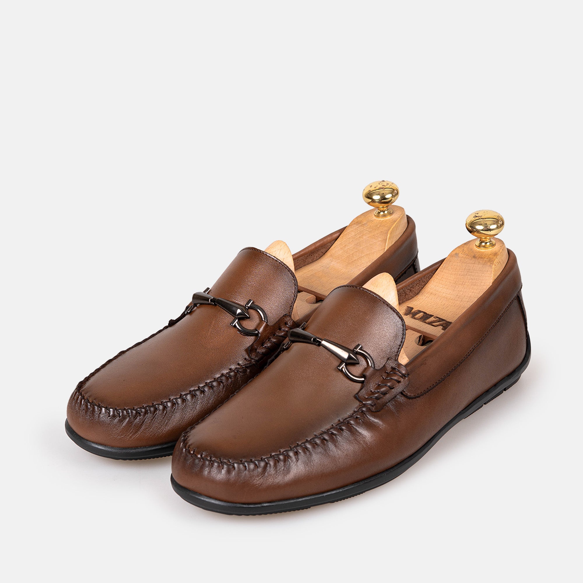 Volzak 5419 Vintage Brown Leather Moccasin
