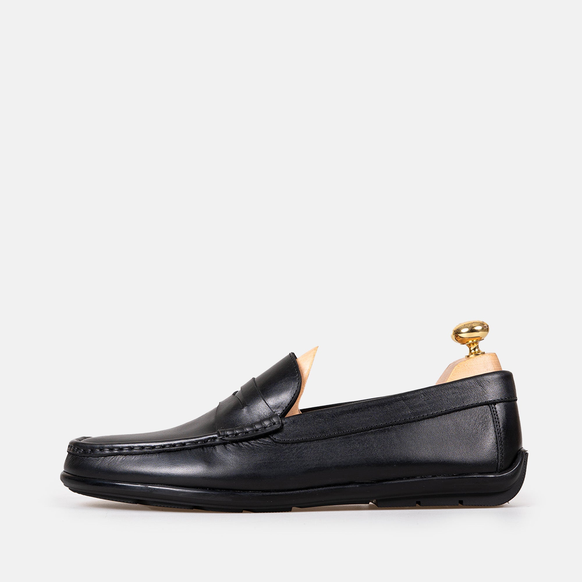 Volzak 5420 Black Leather Moccasin