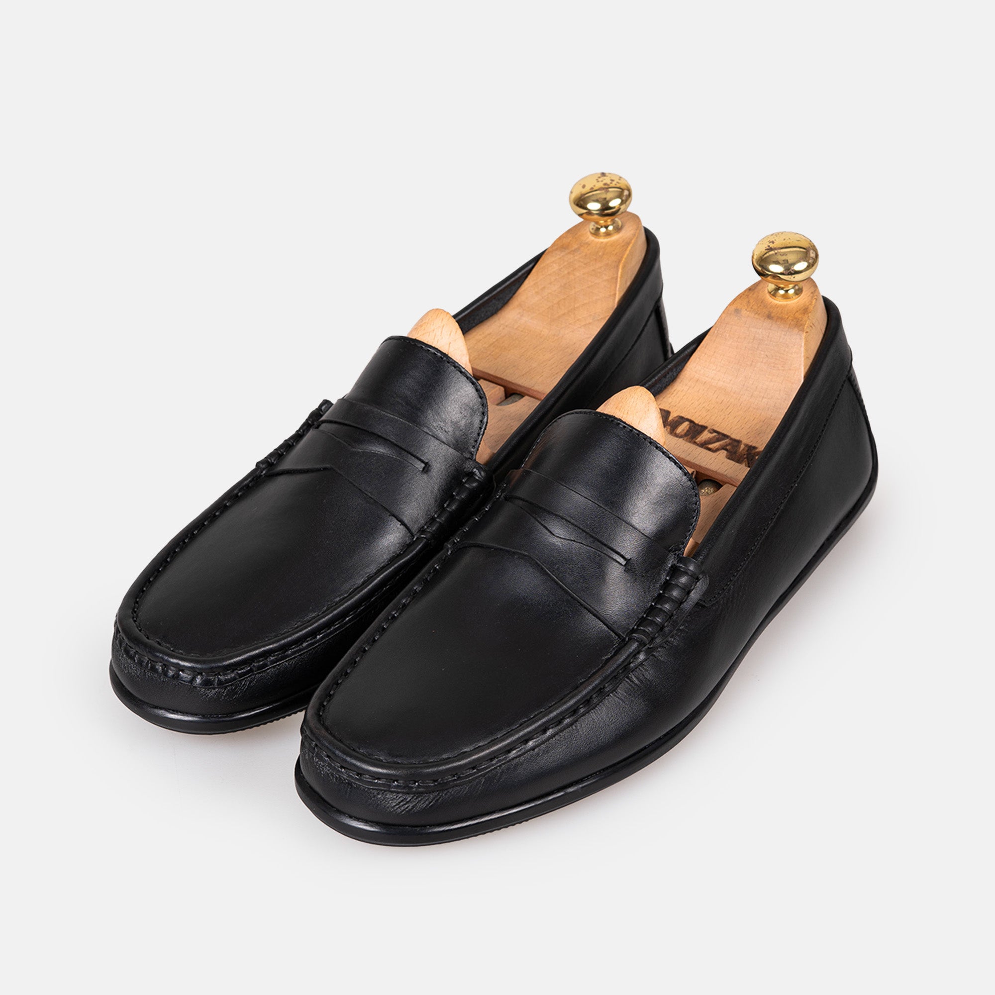 Volzak 5420 Black Leather Moccasin
