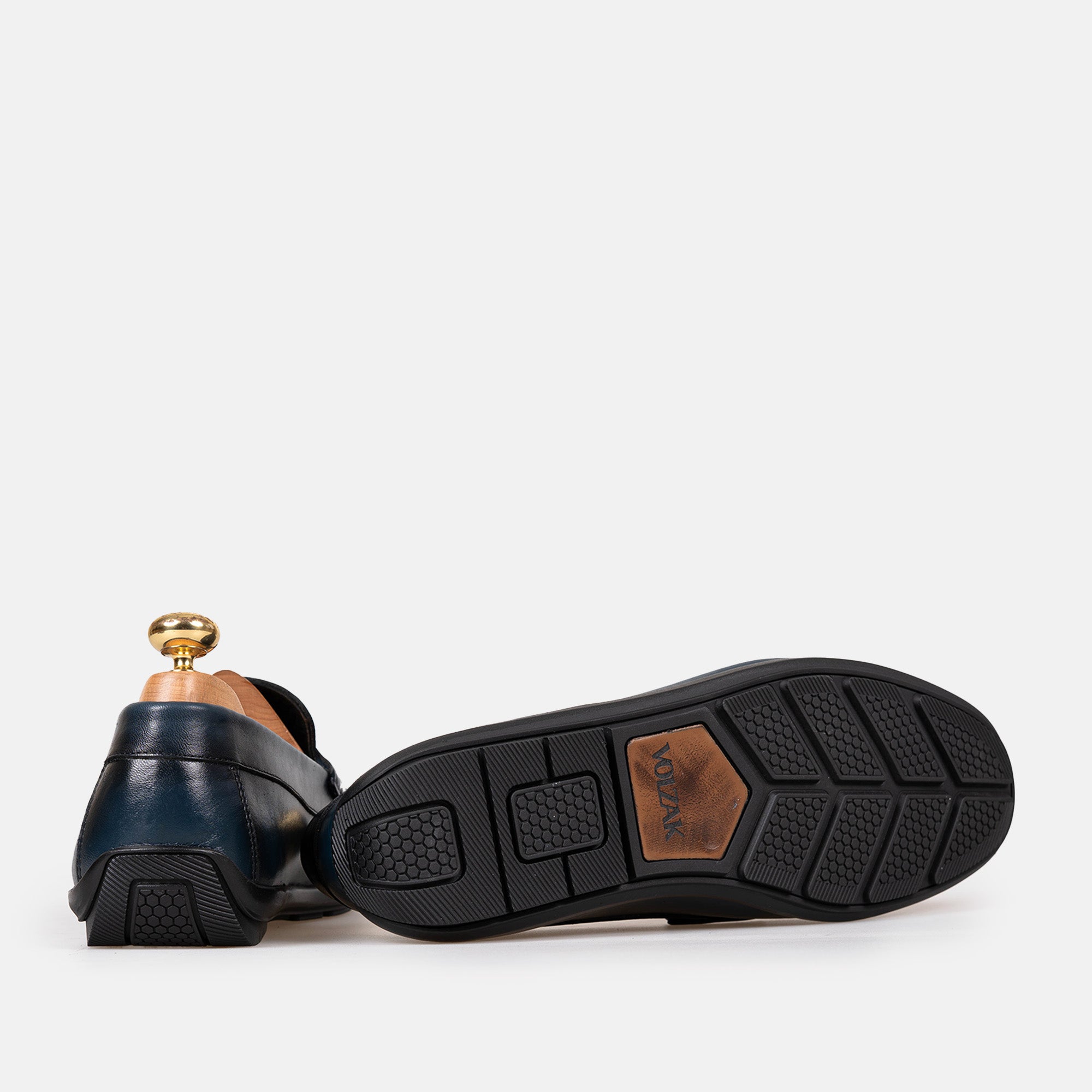 Volzak 5420 Blue Leather Moccasin