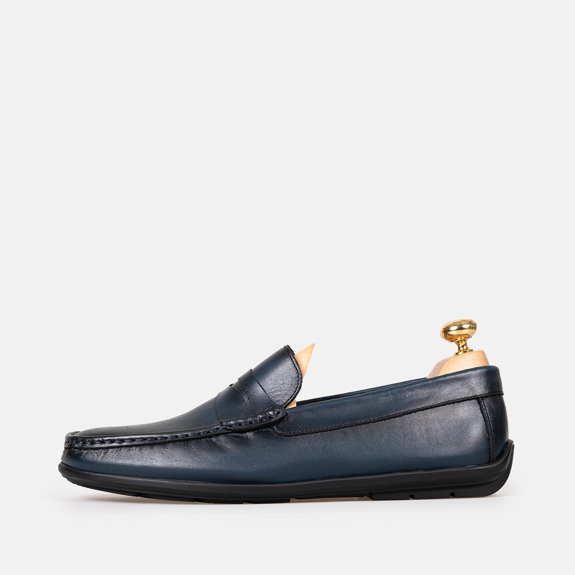 Volzak 5420 Blue Leather Moccasin