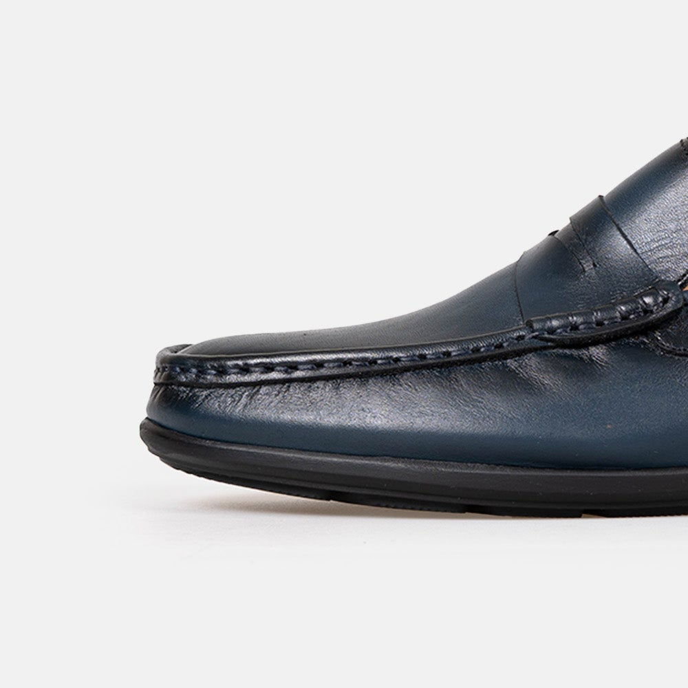 Volzak 5420 Blue Leather Moccasin
