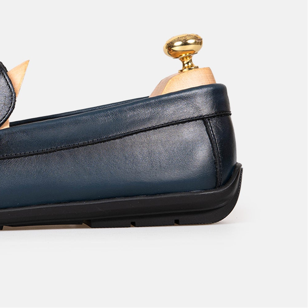 Volzak 5420 Blue Leather Moccasin