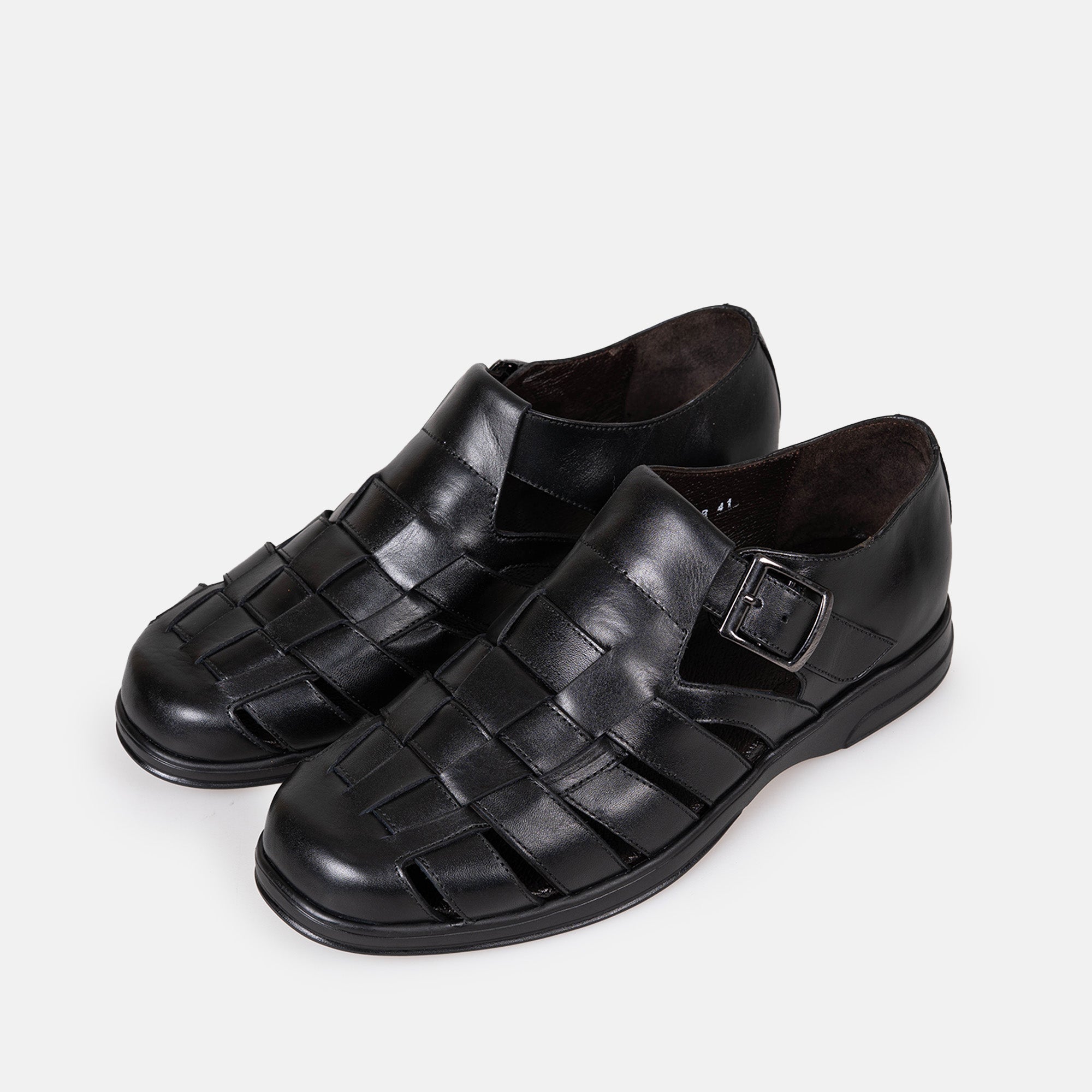 Volzak 5210 S Leather Sandal Black
