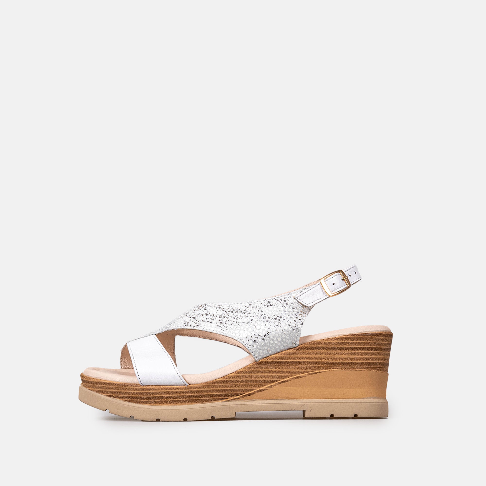 Volzak 5014 Leather Sandal White