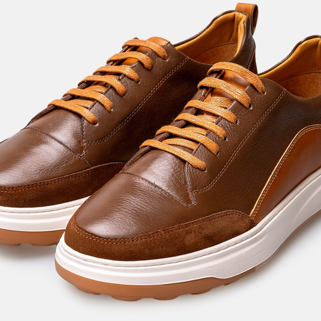 Volzak 6056 Brown leather sneaker