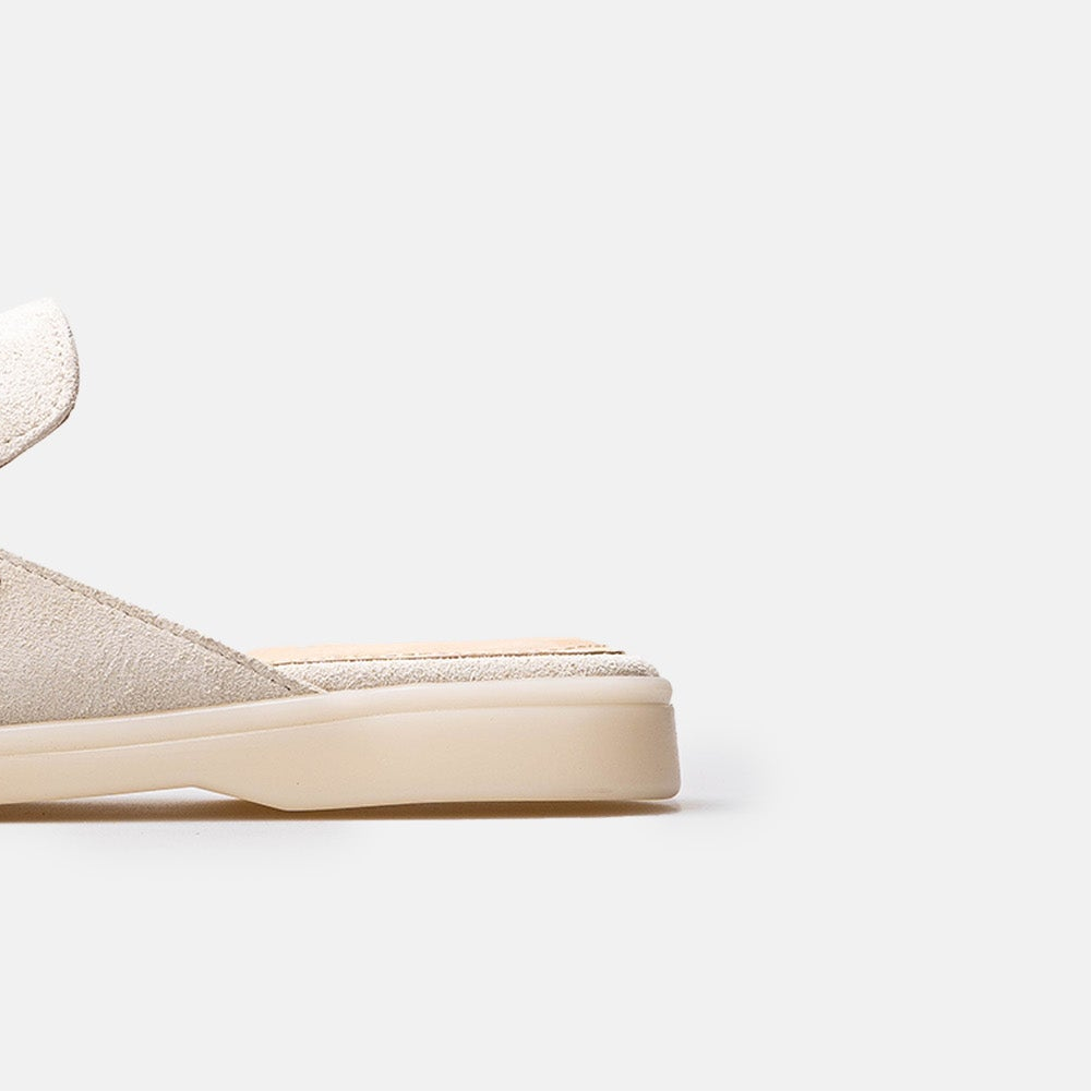 Volzak 0777 Off-White Suede Mule
