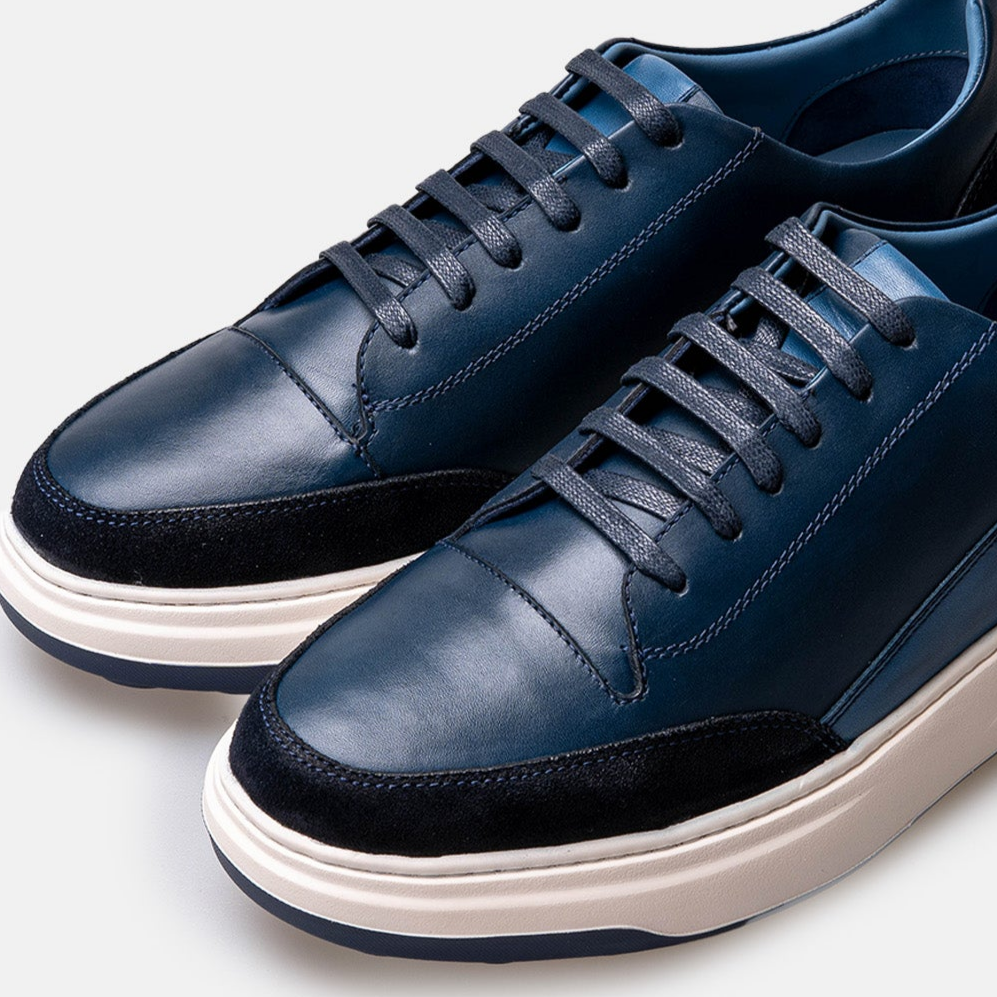 Volzak 6056 leather sneaker Blue