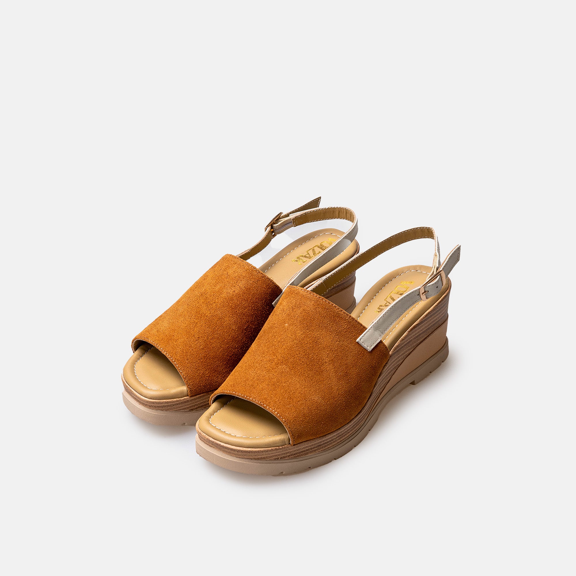 Volzak 5010 Sandale en daim Camel