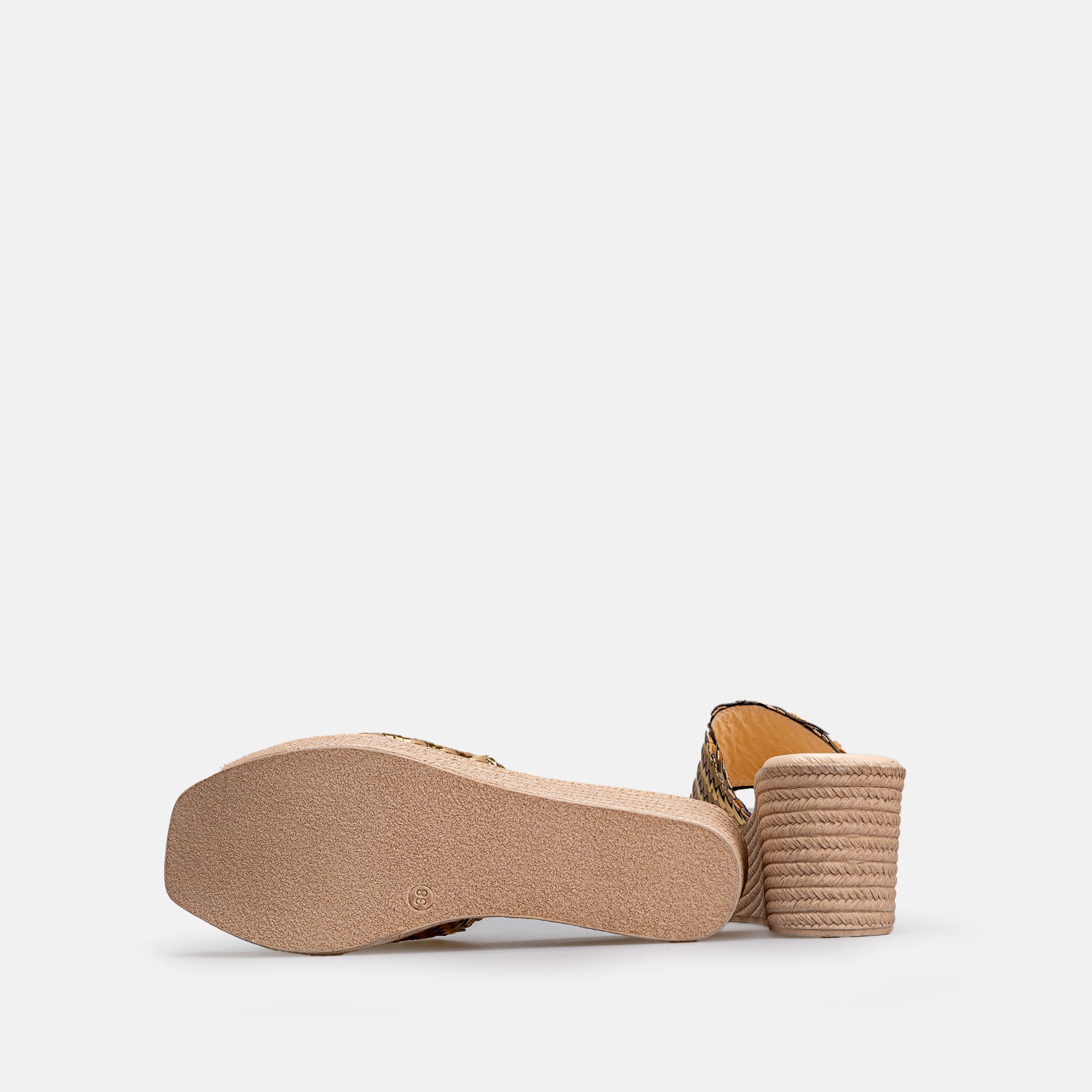 Volzak 2360 Sandale en cuir Doré (Édition Limitée)