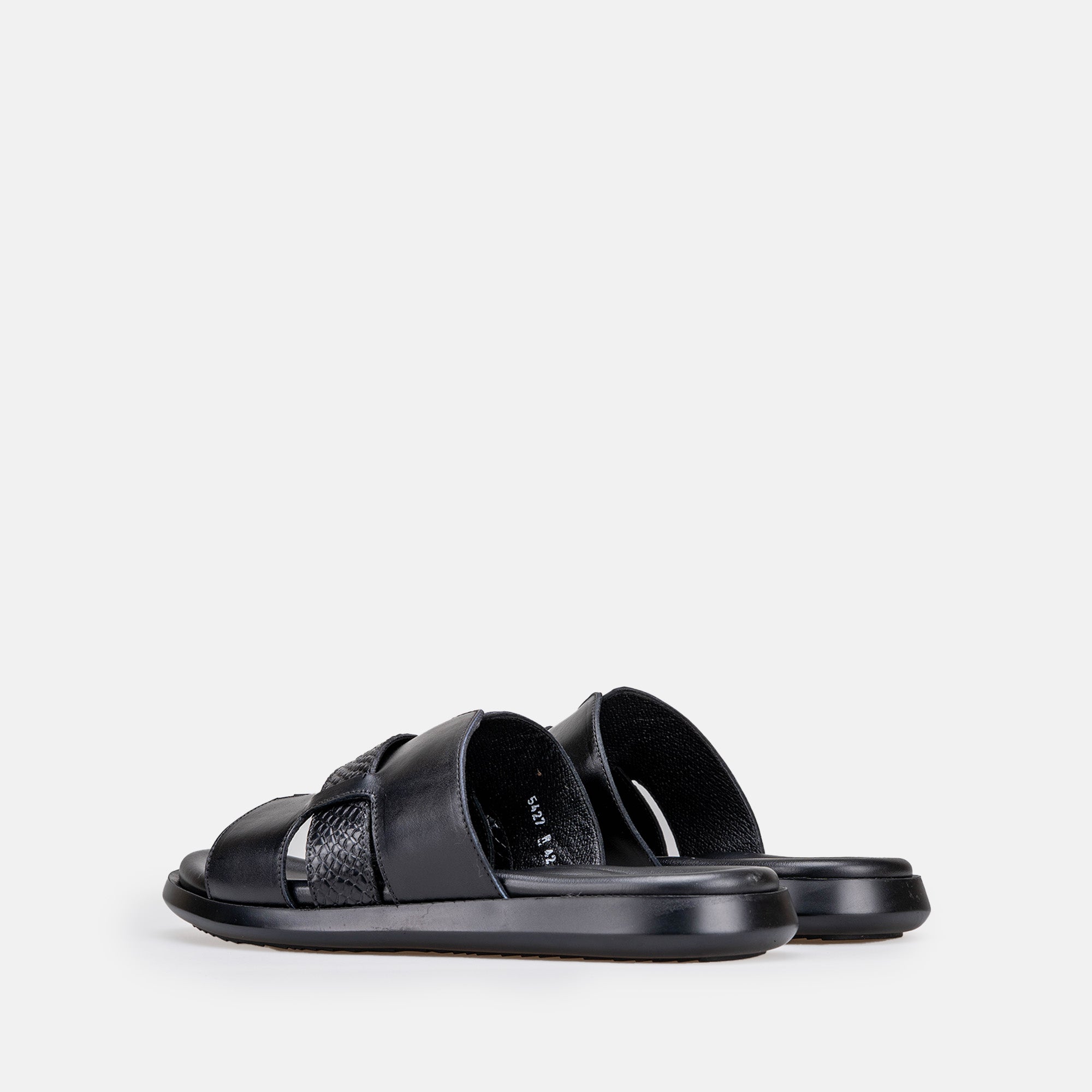 Volzak 5427 Sandale en cuir noir