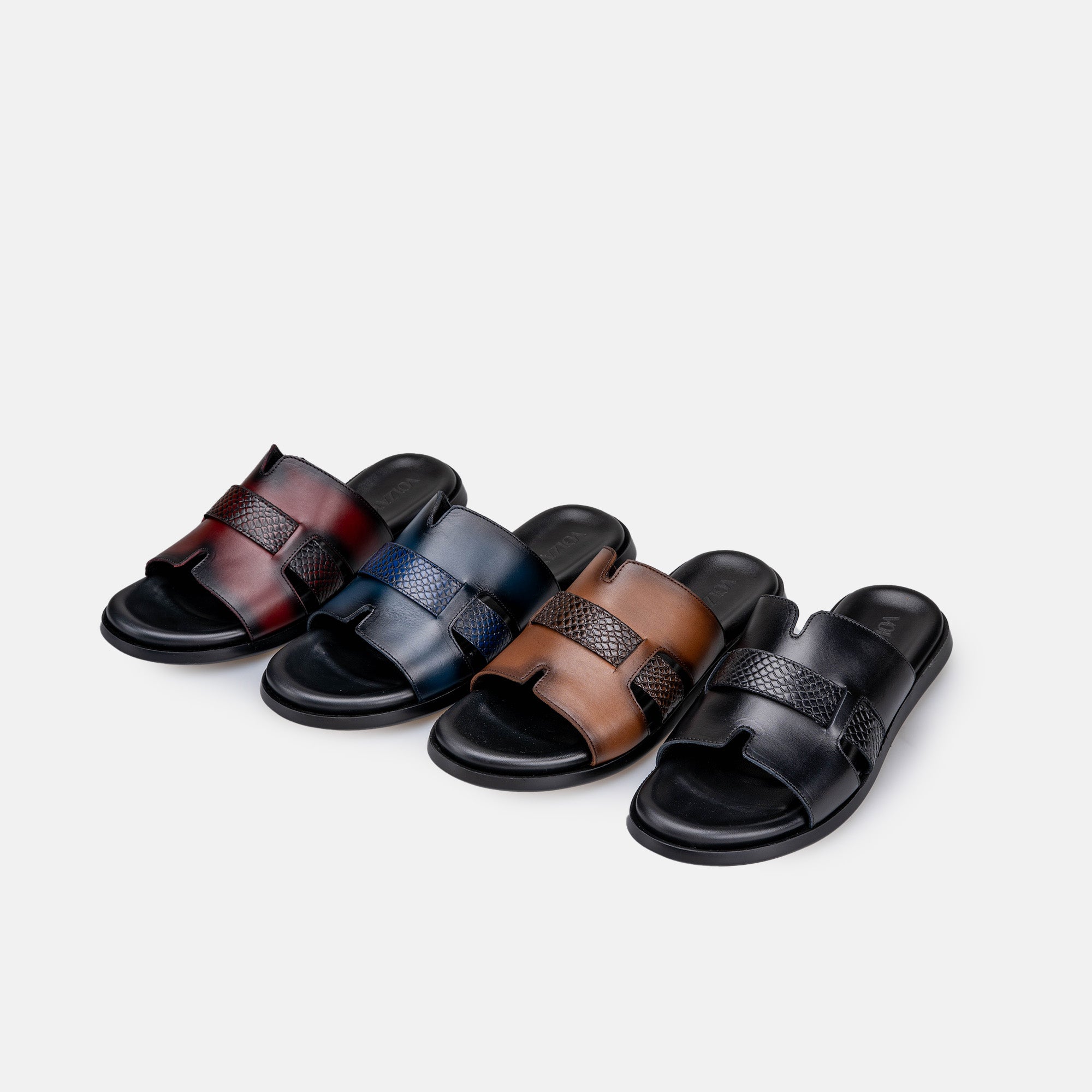 Volzak 5427 Sandale en cuir noir