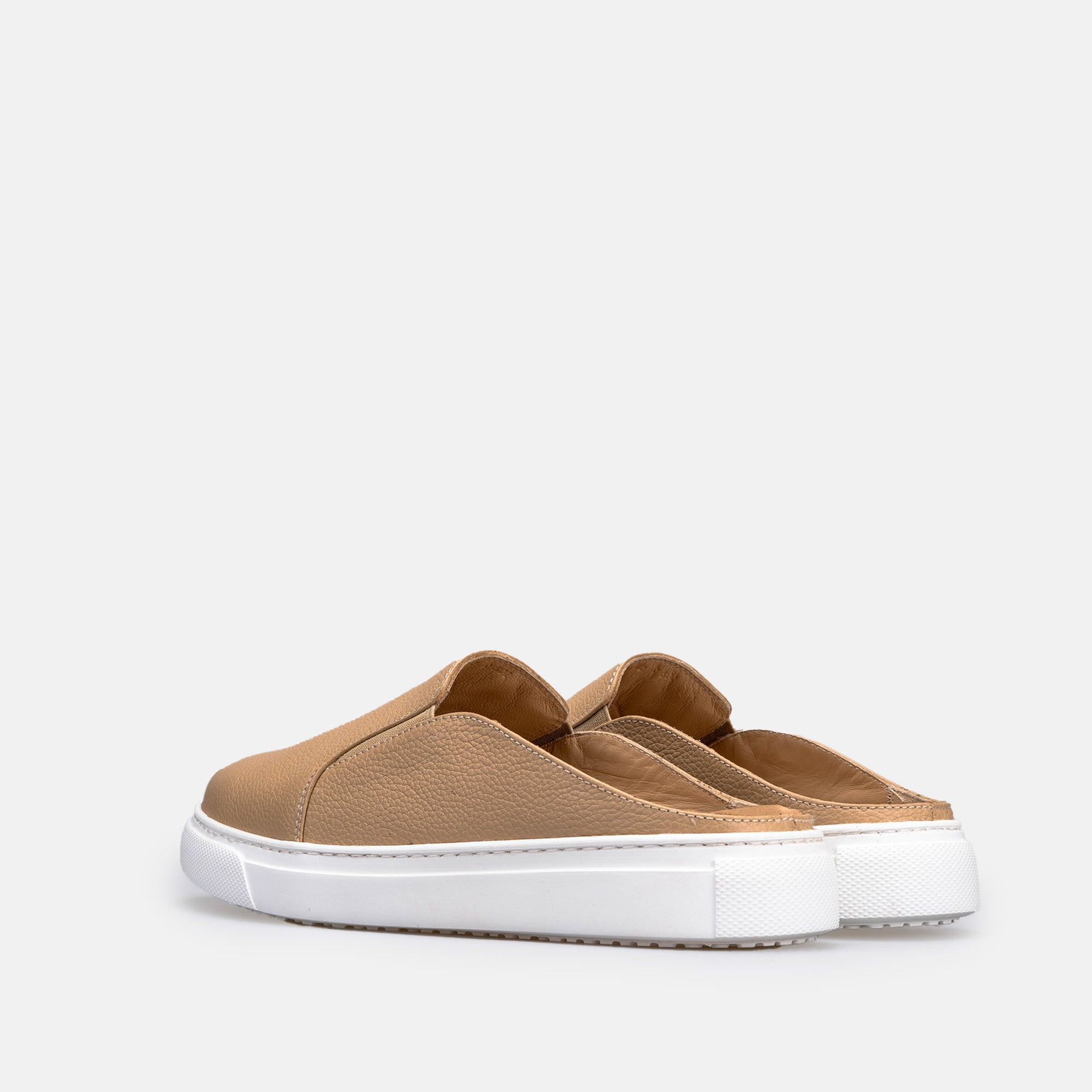 Volzak 301 Mule en cuir Beige