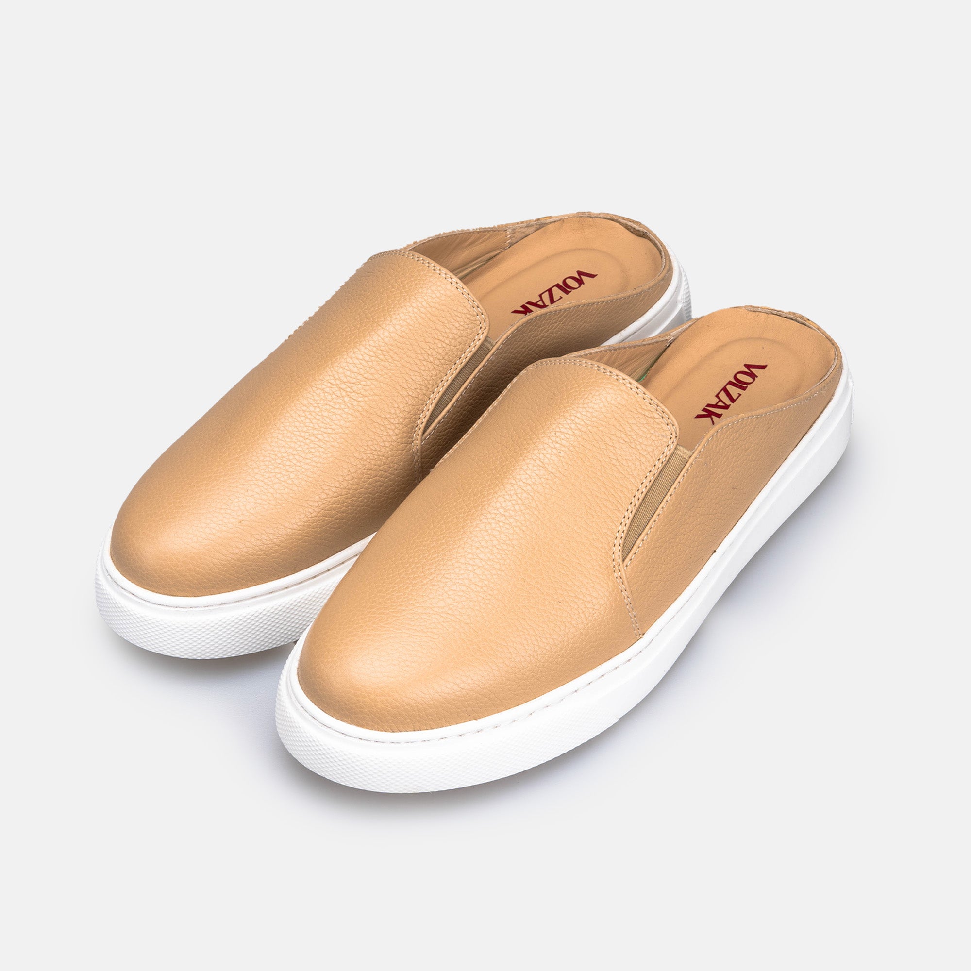 Volzak 301 Mule en cuir Beige