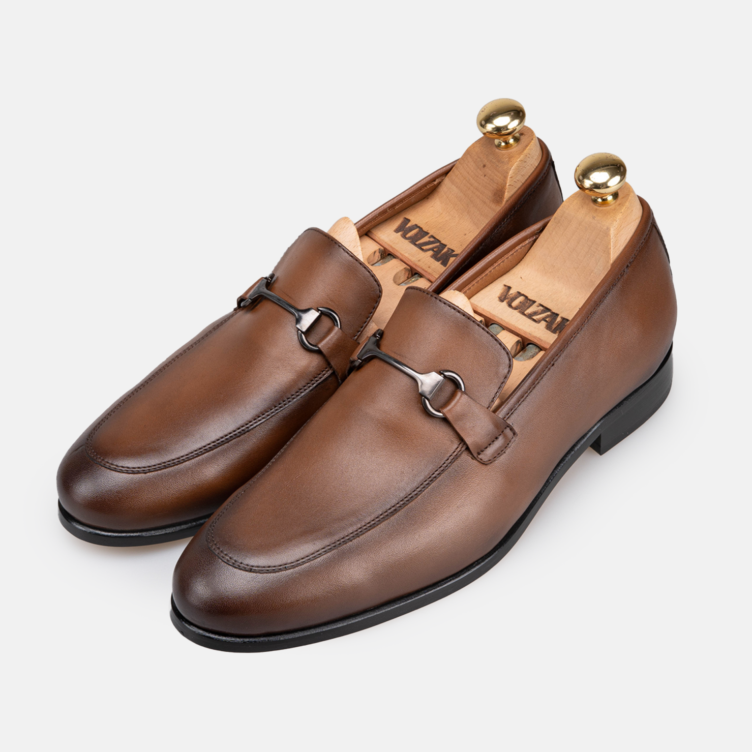 Volzak 5434 chaussure en cuir Marron Vintage