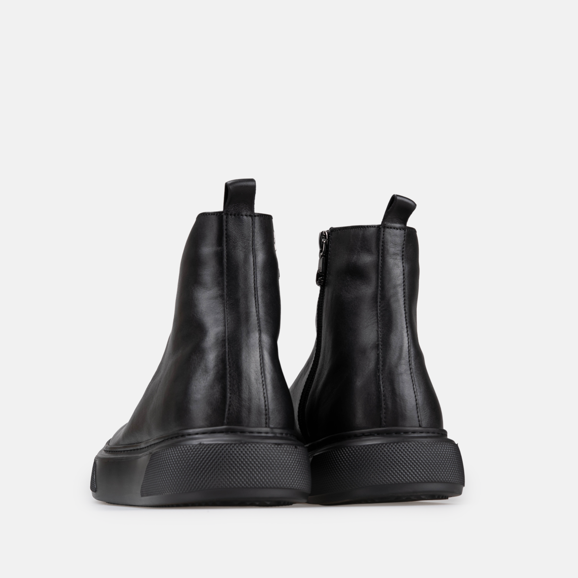 Volzak 303 Black Leather Ankle Boot