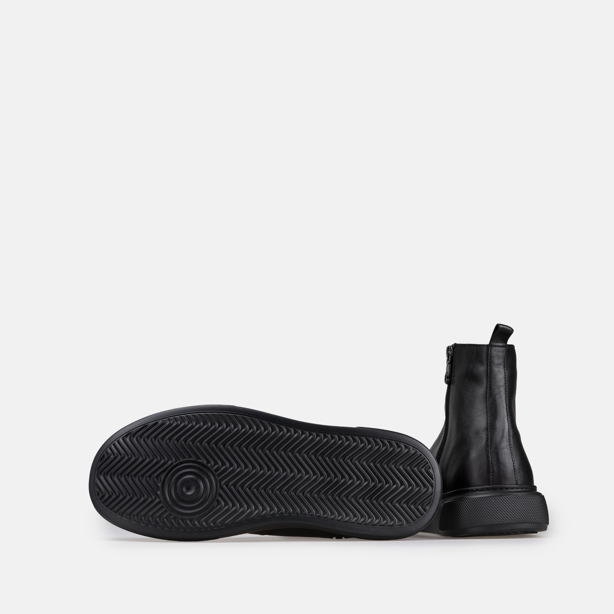 Volzak 303 Black Leather Ankle Boot
