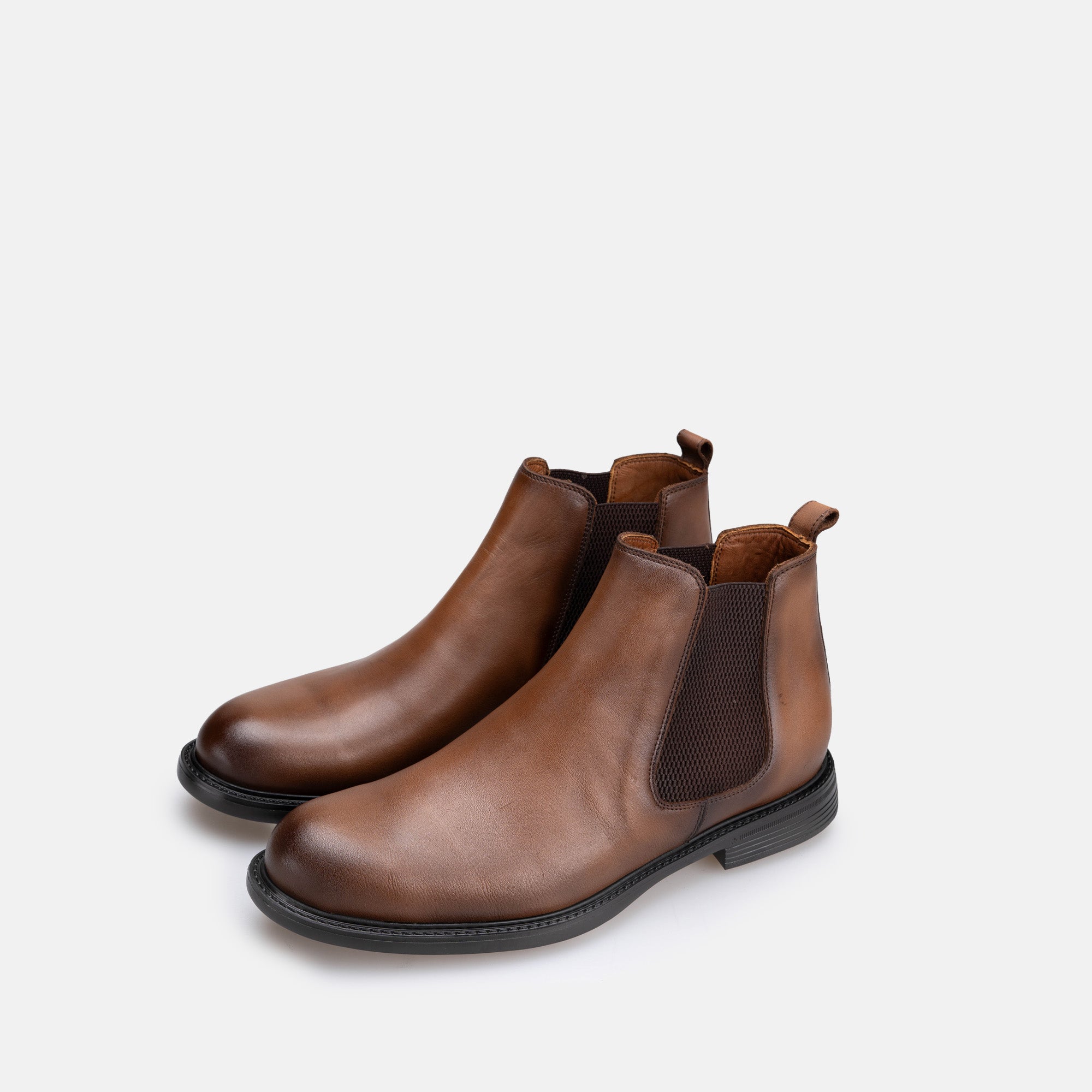 Volzak 5504 Bottine en cuir Marron Vintage