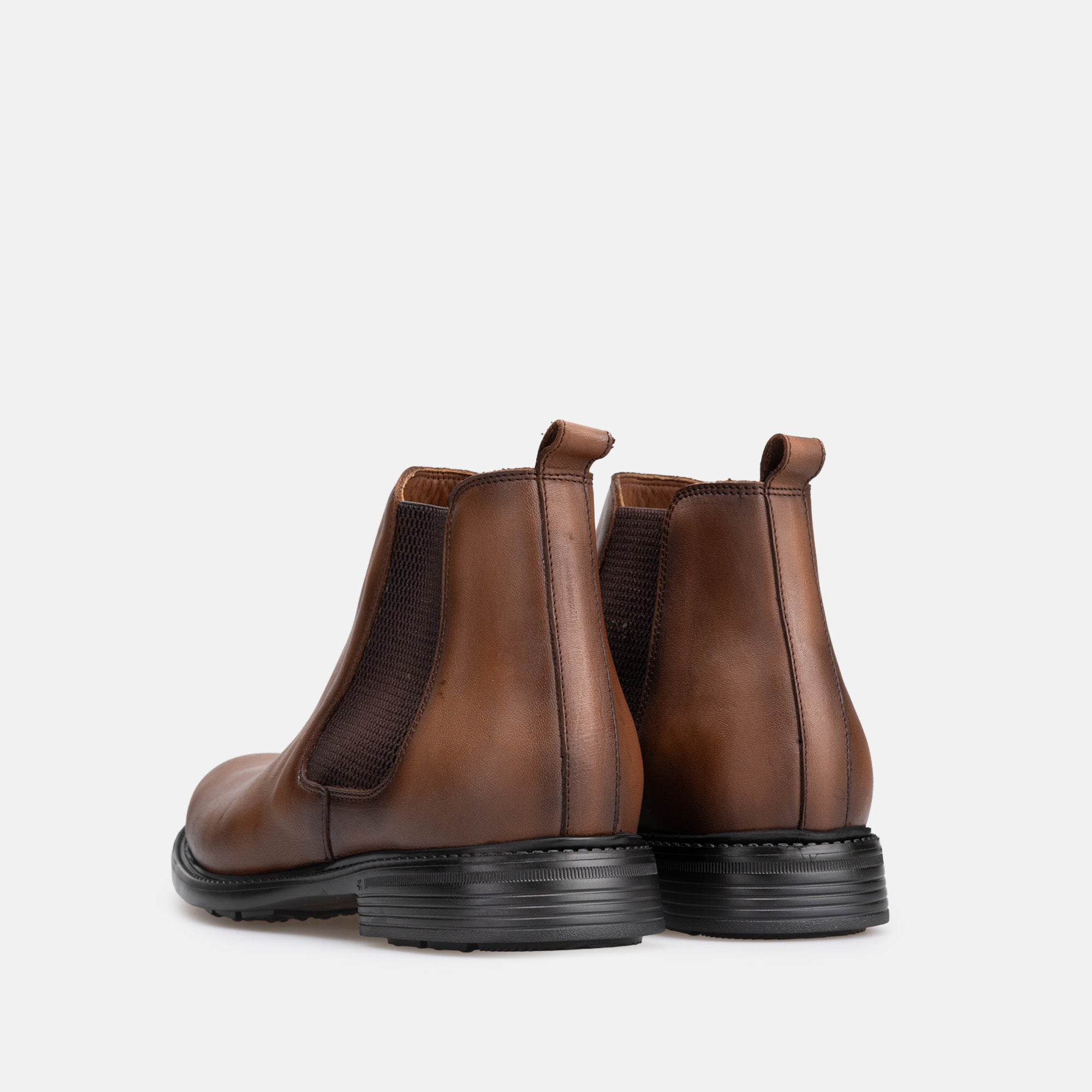 Volzak 5504 Bottine en cuir Marron Vintage