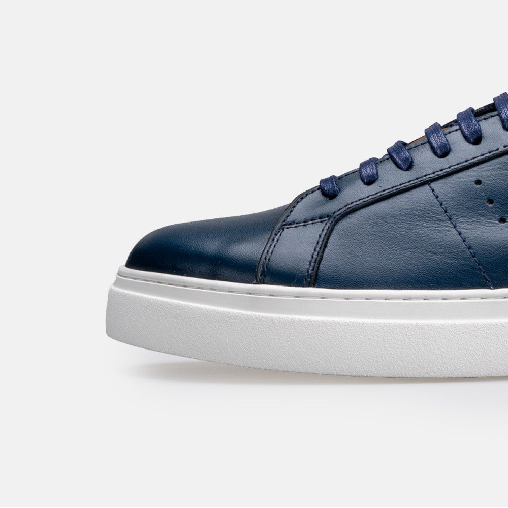 Volzak 7011 basket en cuir Bleu