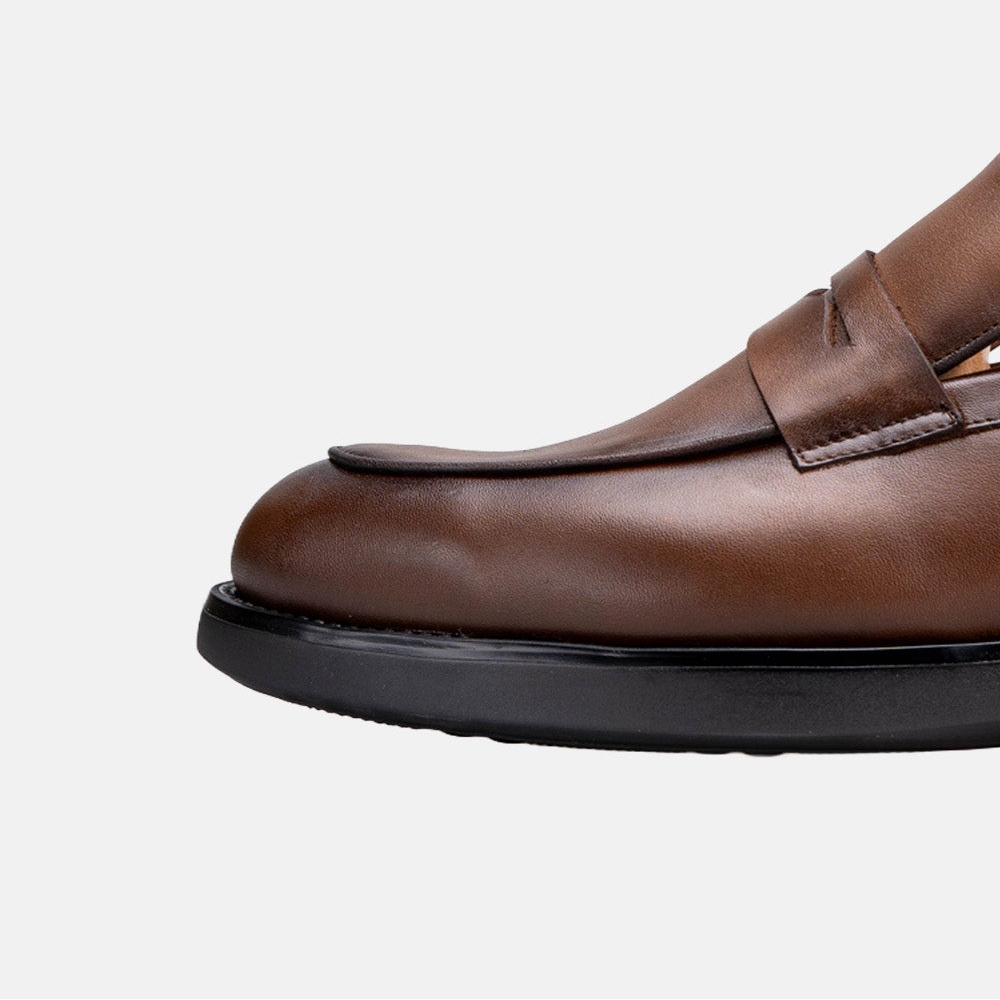 Volzak 5508 chaussure en cuir Marron Vintage