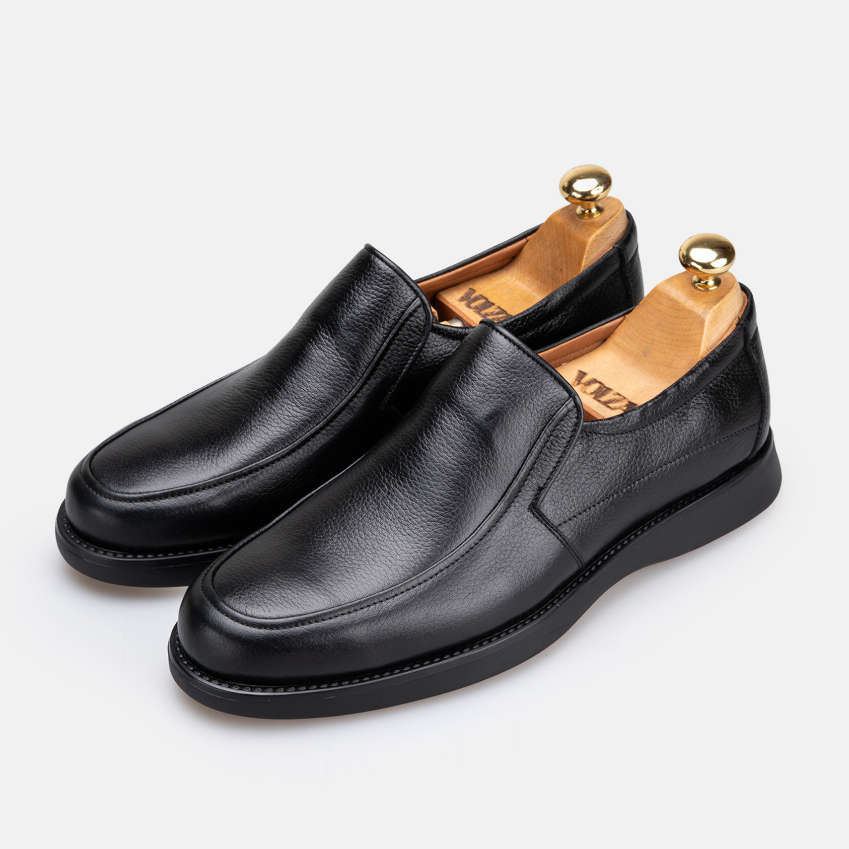 Volzak 5512 chaussure en cuir Noir Grainé