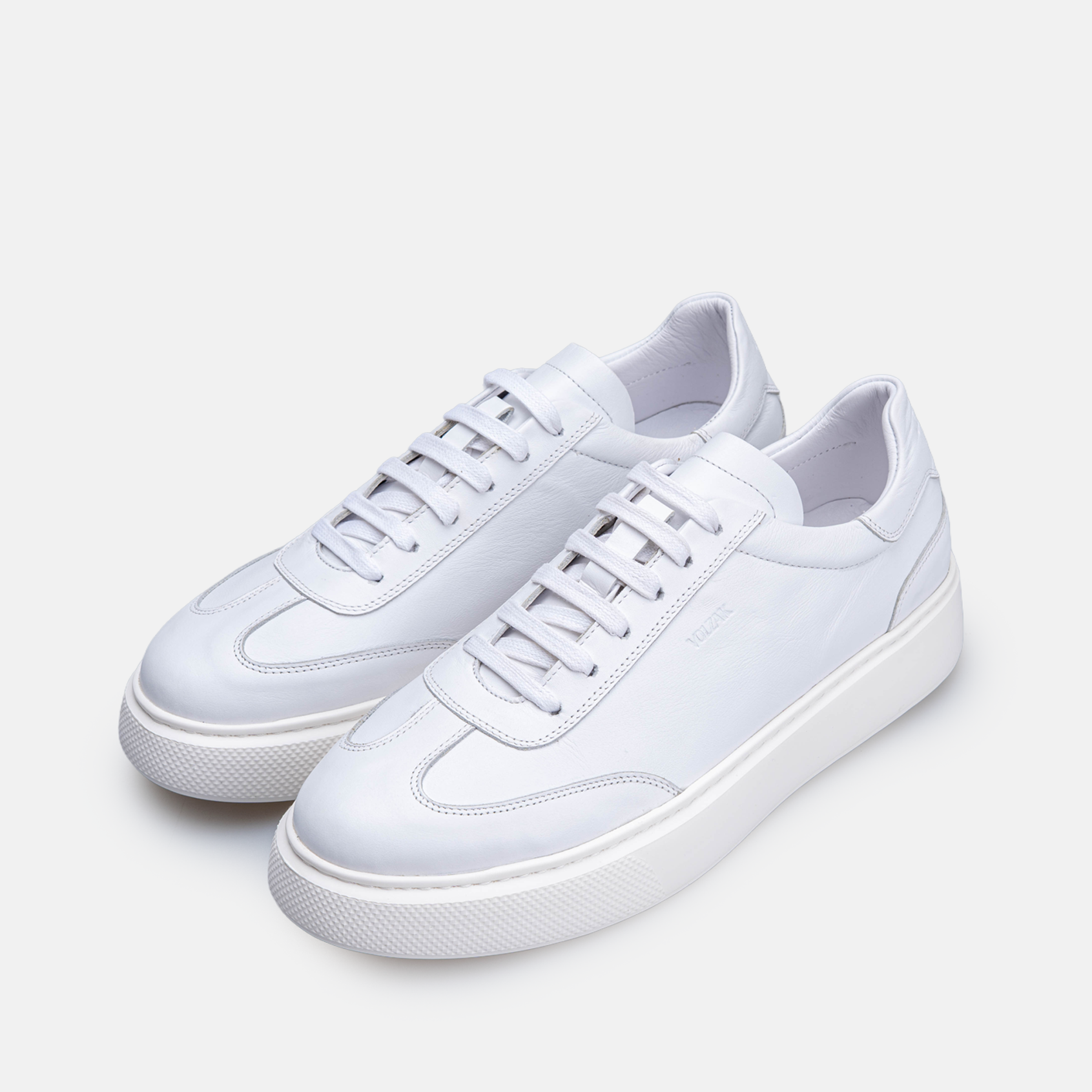Volzak 7008 Basket en cuir Blanc