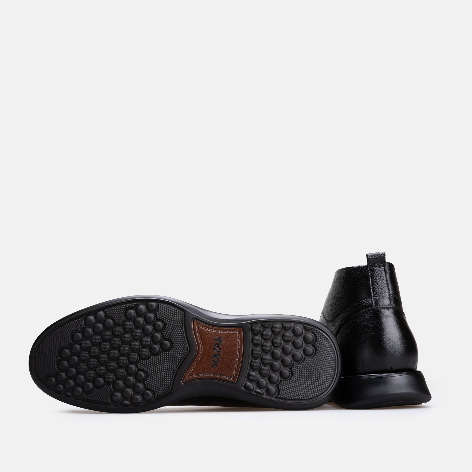 Volzak 5520 Bottine en cuir Noir Grainé