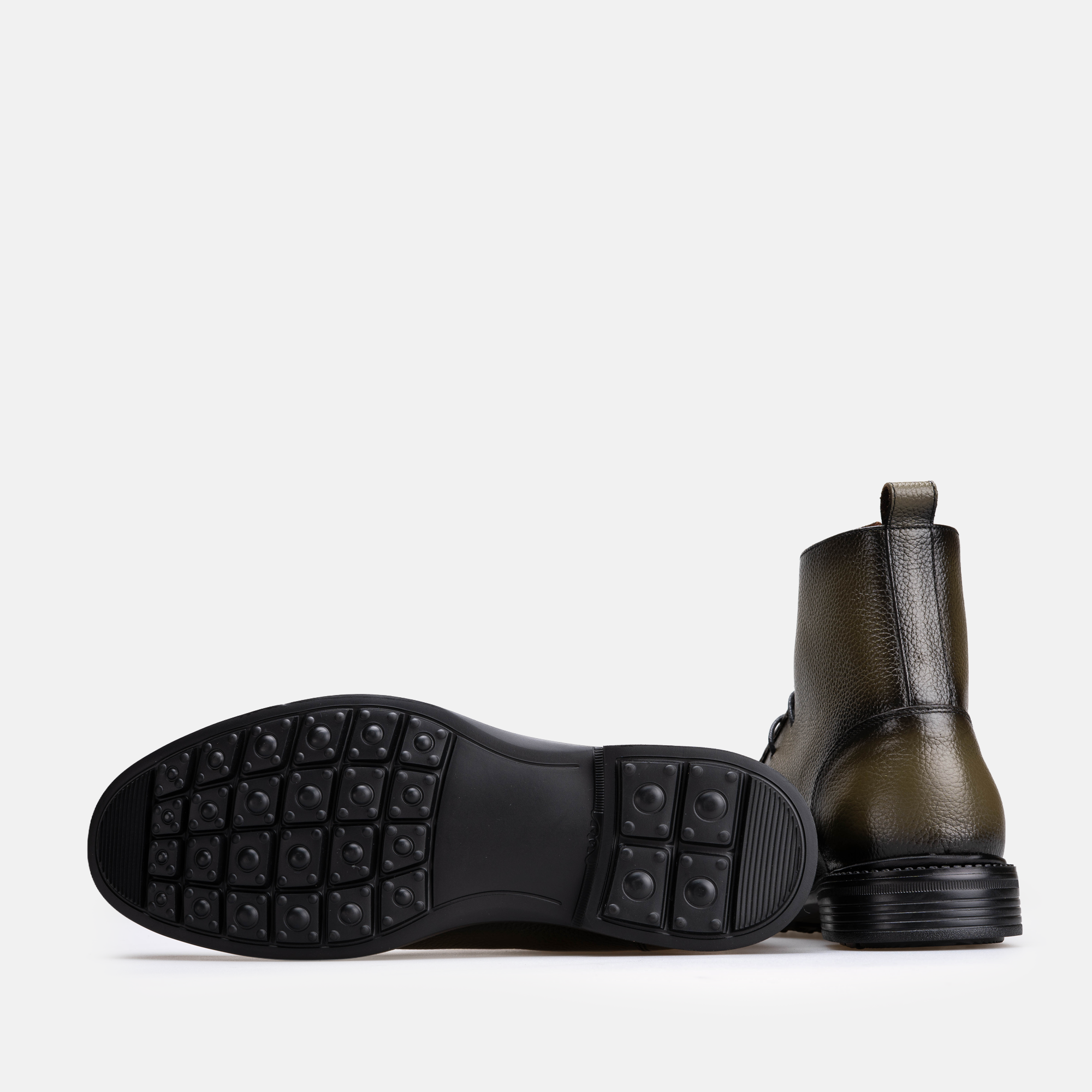 Volzak 5515 Bottine en cuir Vert Grainé