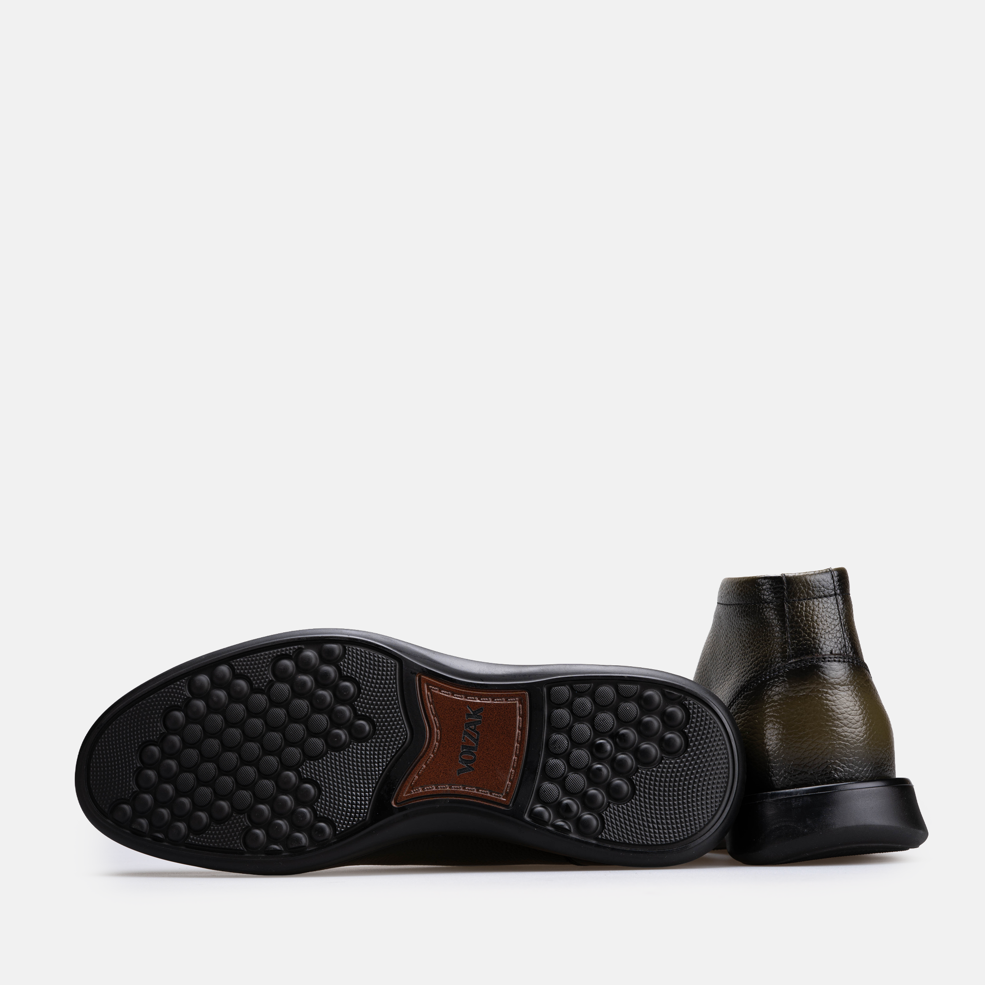 Volzak 5521 Bottine en cuir Vert Grainé