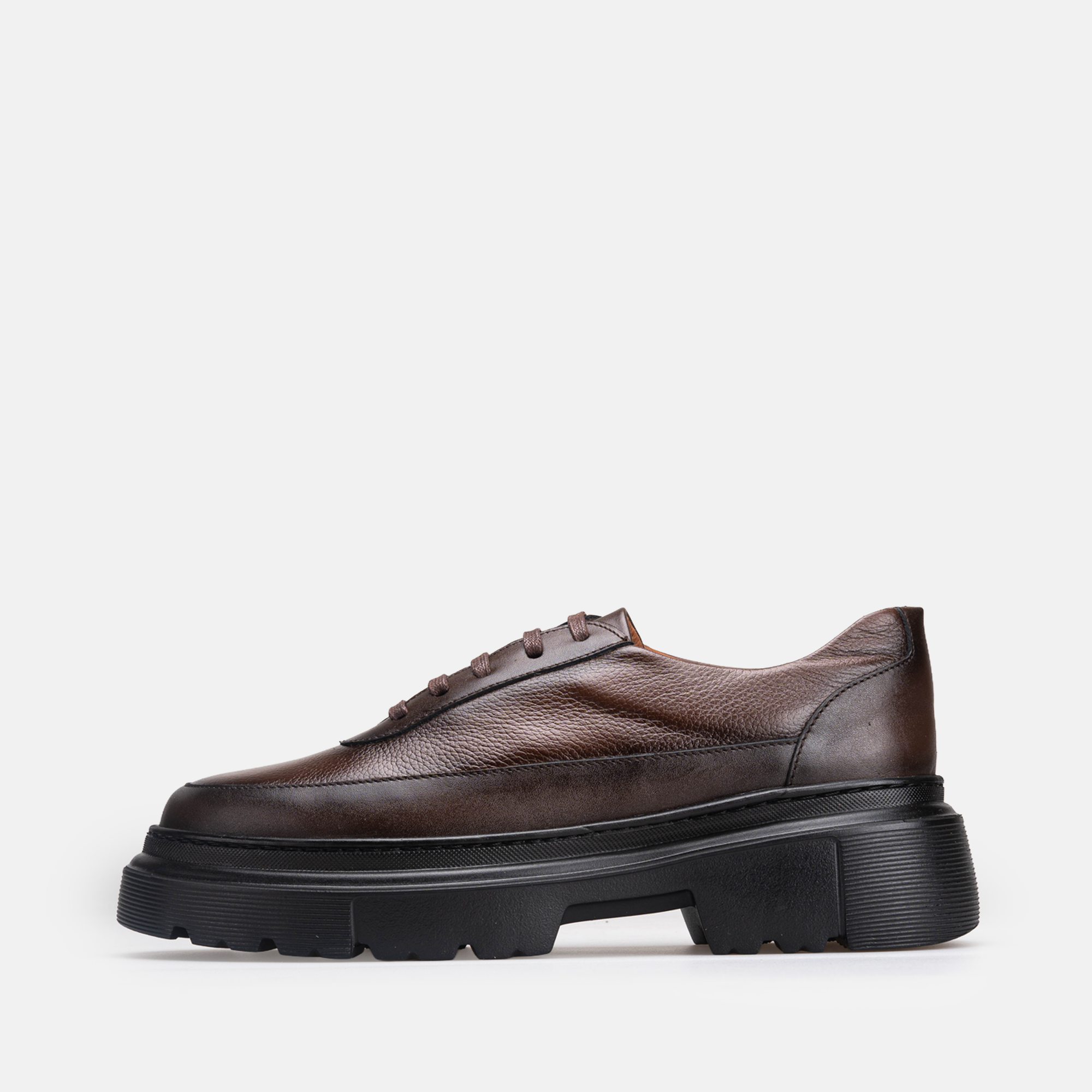 Volzak 5531 chaussure en cuir Marron Grainé