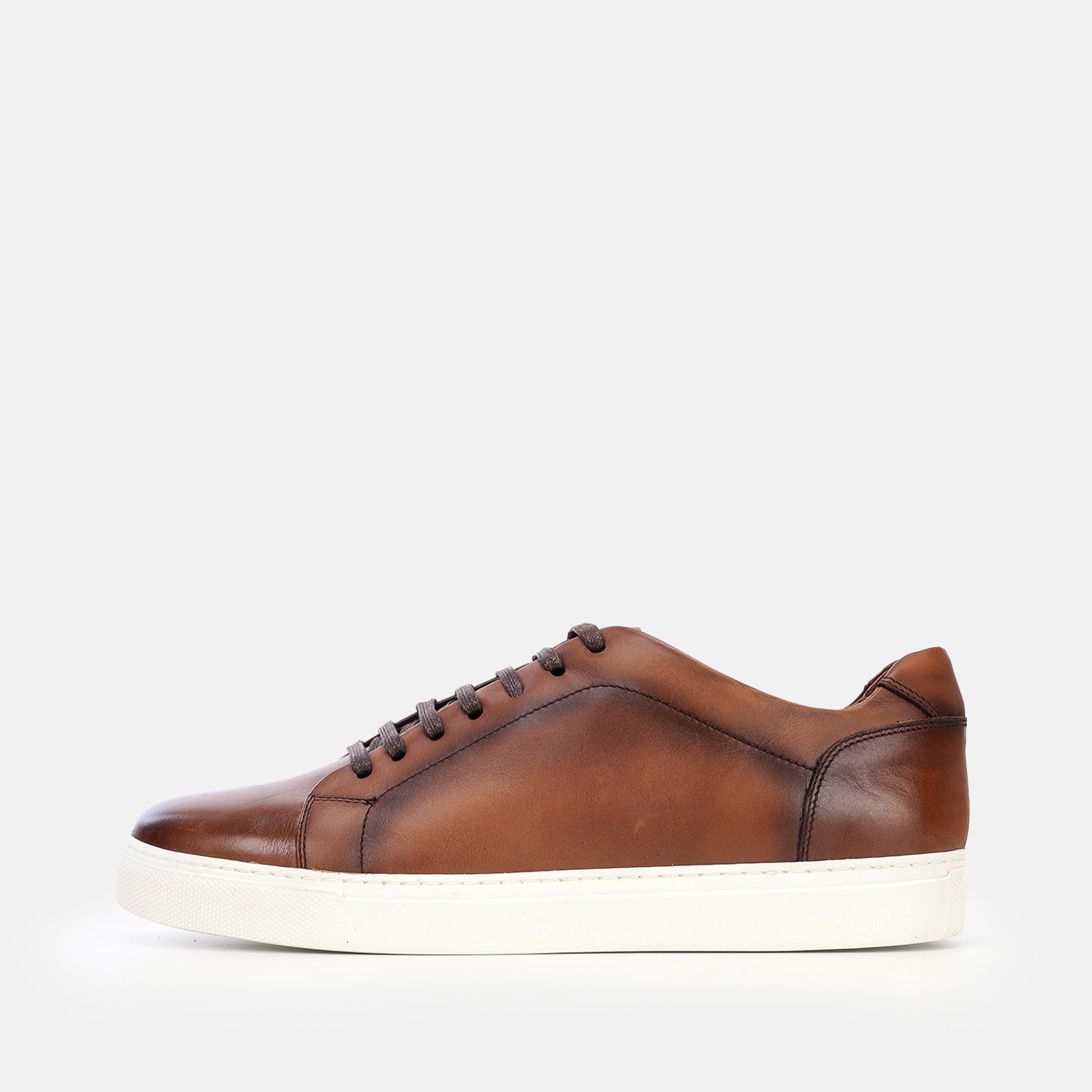 Volzak 5334 Vintage Brown Leather Sneakers