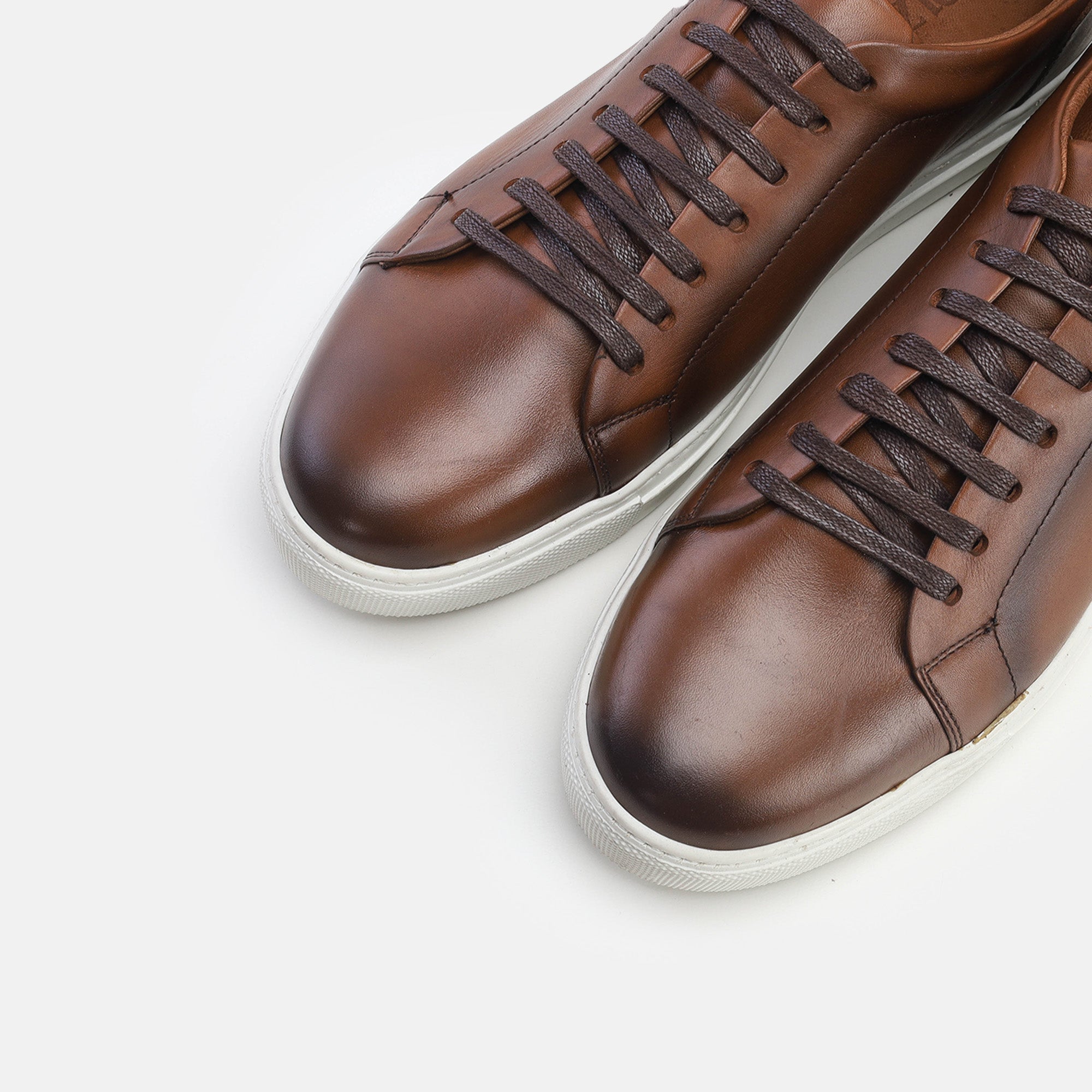 Volzak 5334 Vintage Brown Leather Sneakers