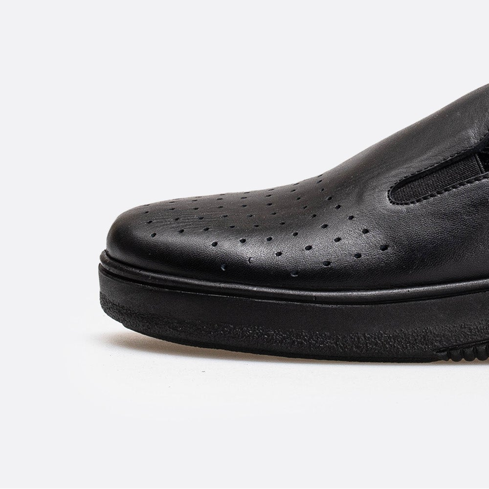 Volzak 5400 Sabot en cuir Noir