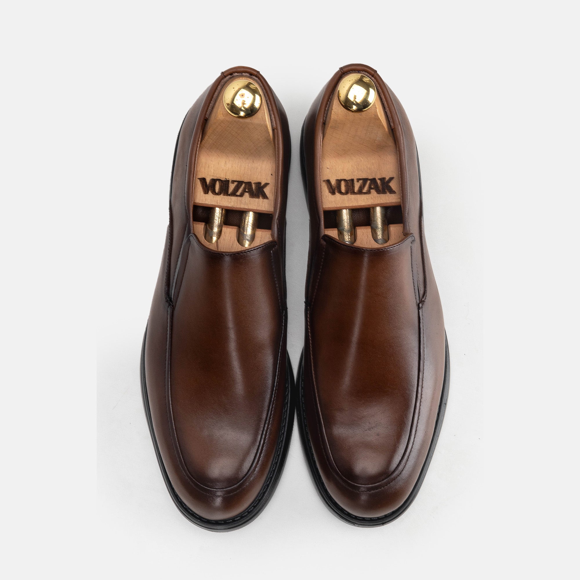Volzak 5316 chaussure en cuir Marron Vintage