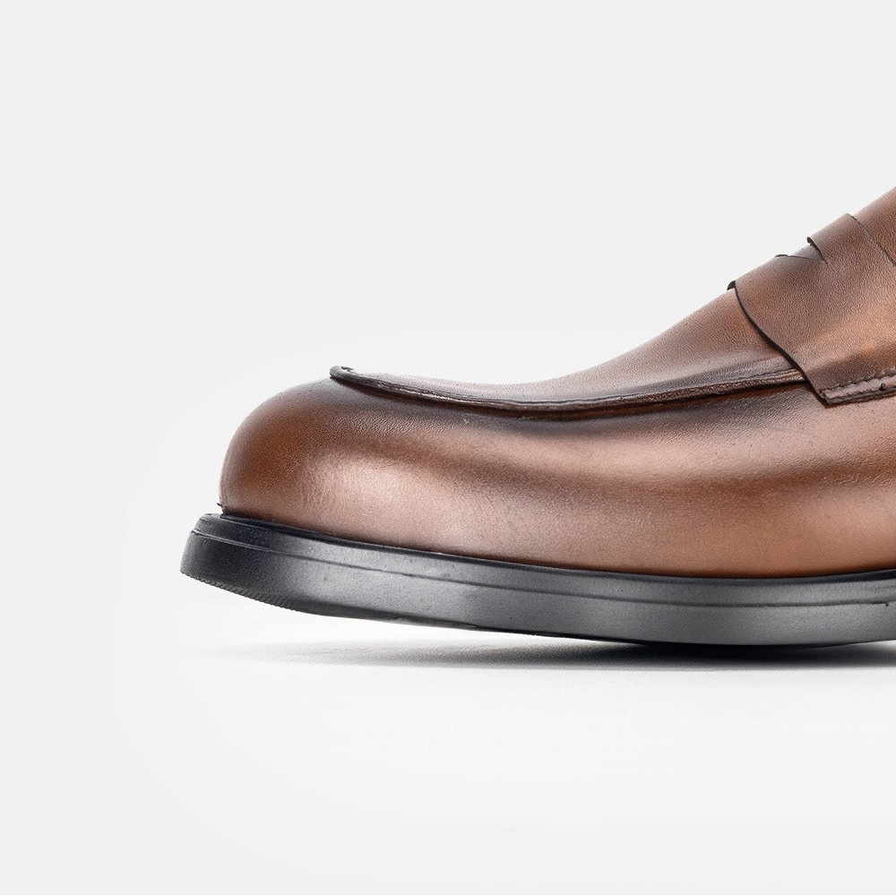 Volzak 5321 chaussure en cuir Marron Vintage