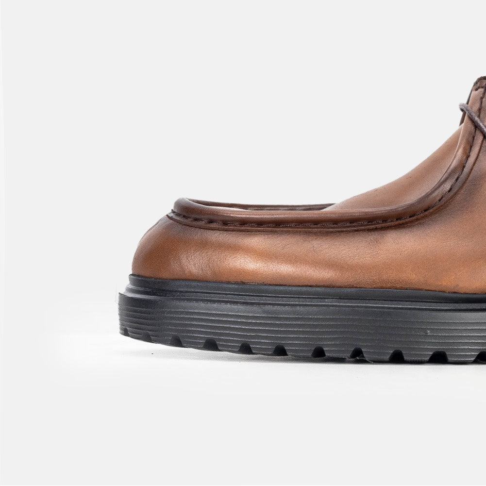 Volzak 5322 chaussure en cuir Marron Vintage