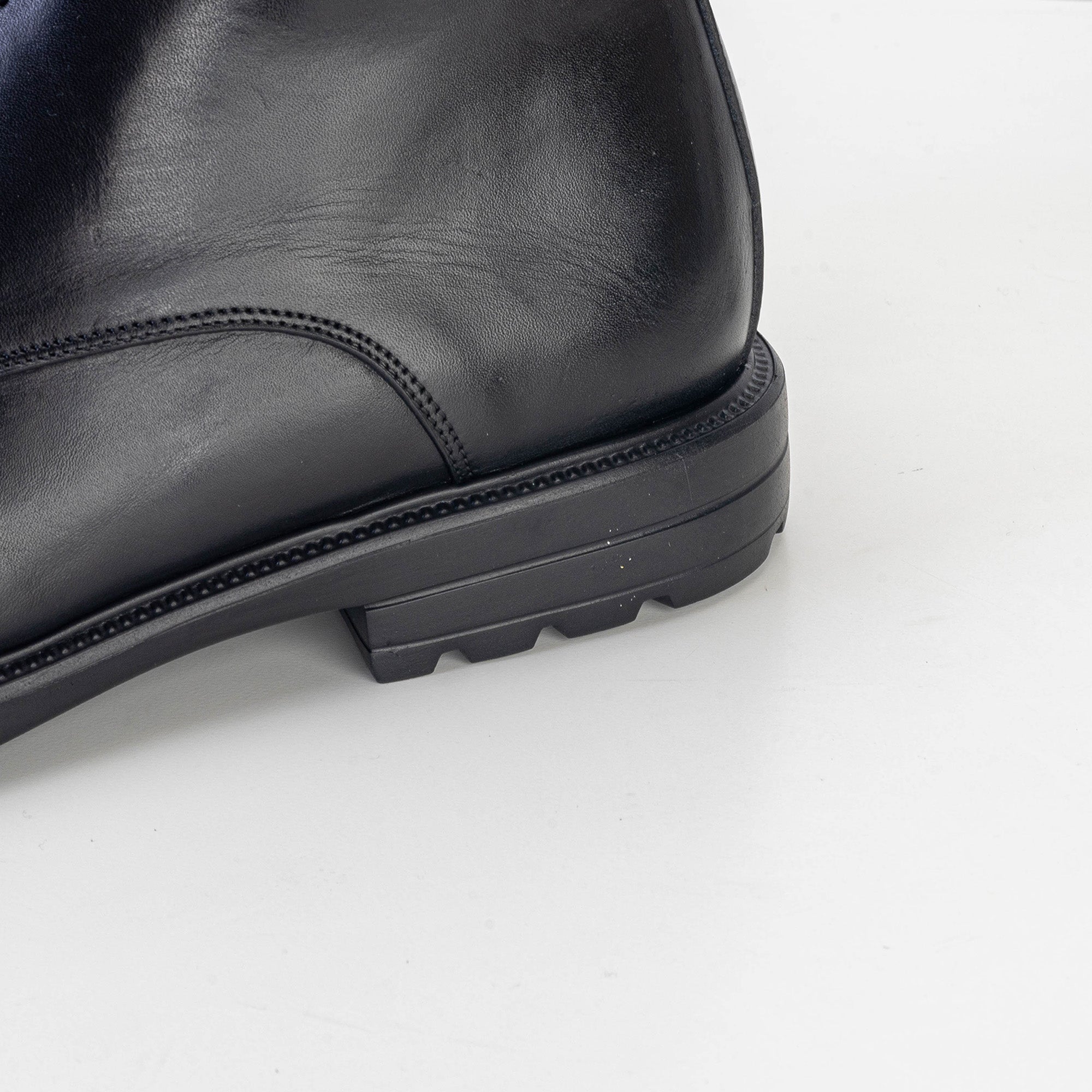 Volzak 5303 Black Leather Ankle Boot