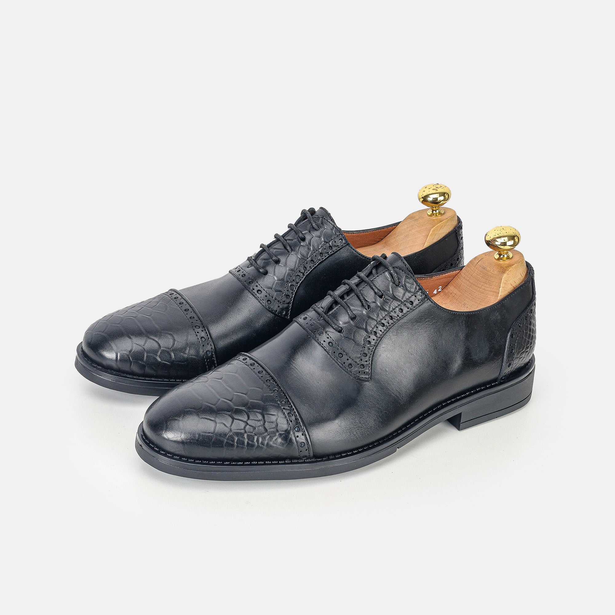 Volzak 5309 leather shoe Black