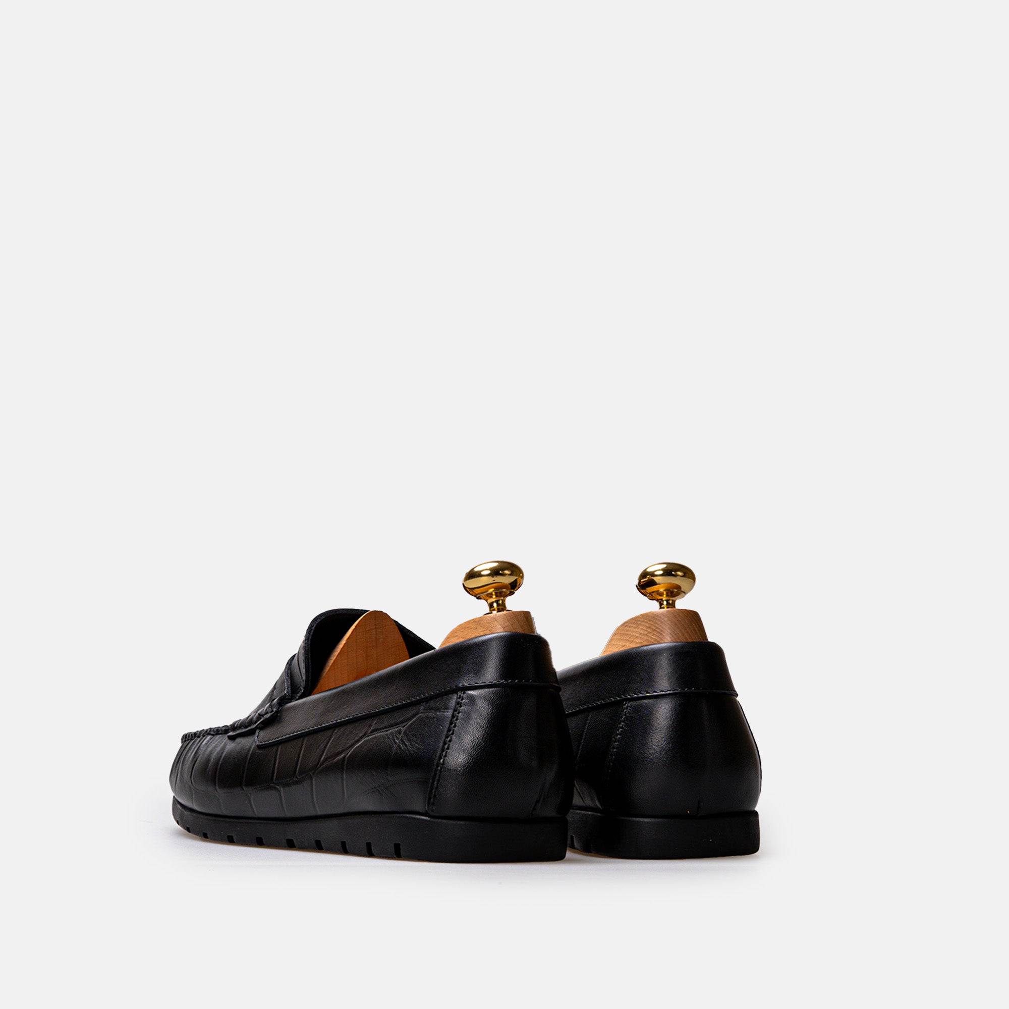 Volzak 048 Black Leather Moccasin
