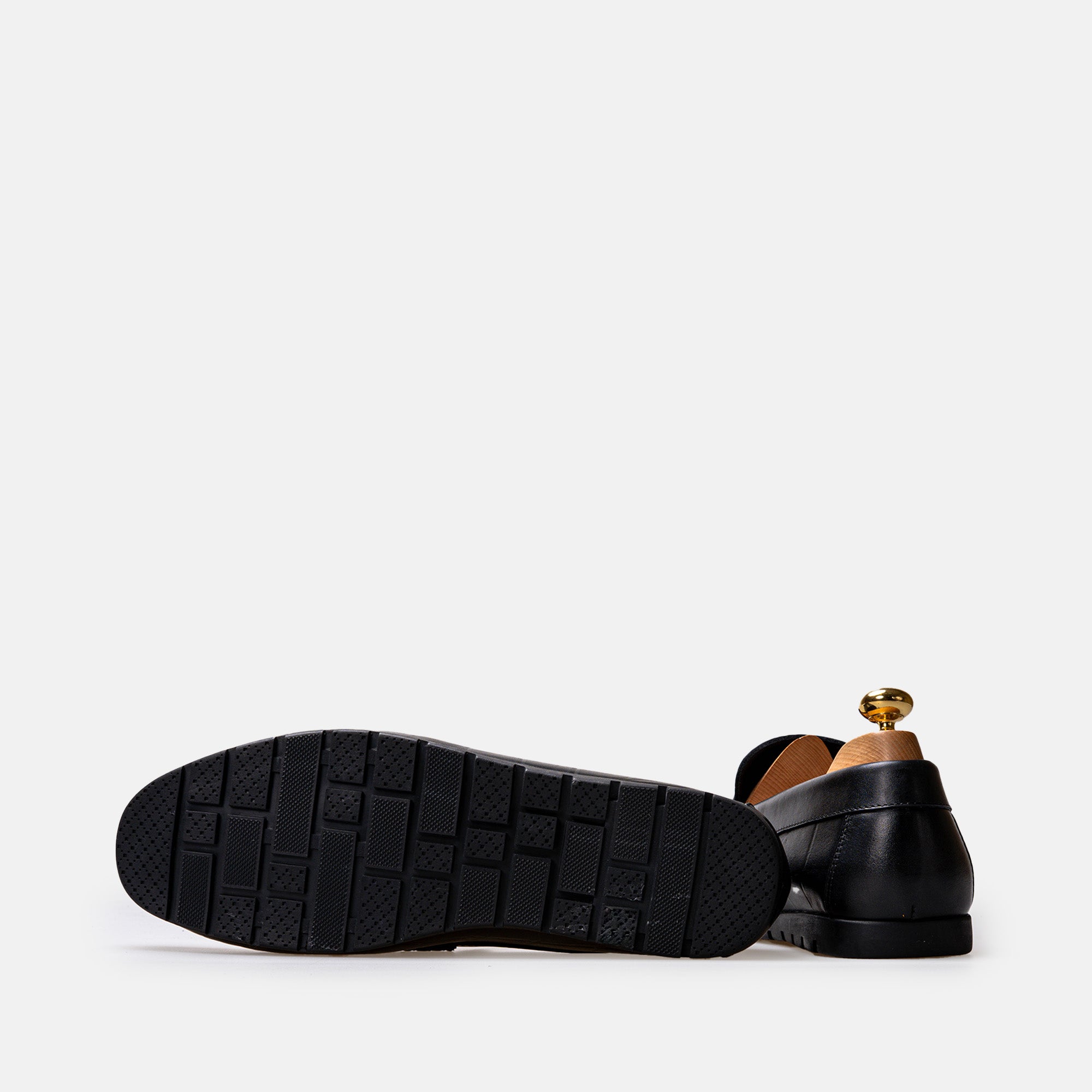 Volzak 048 Black Leather Moccasin