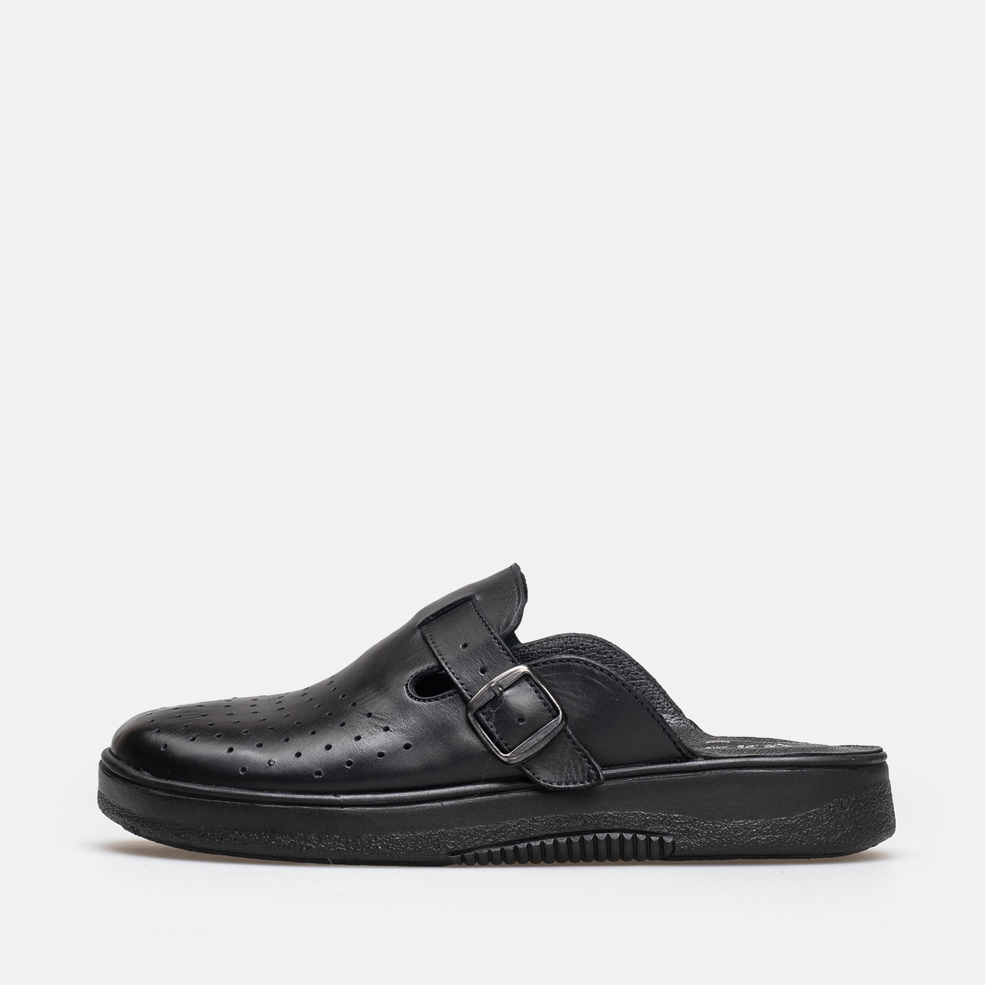 Volzak 5401 Black Leather Clog