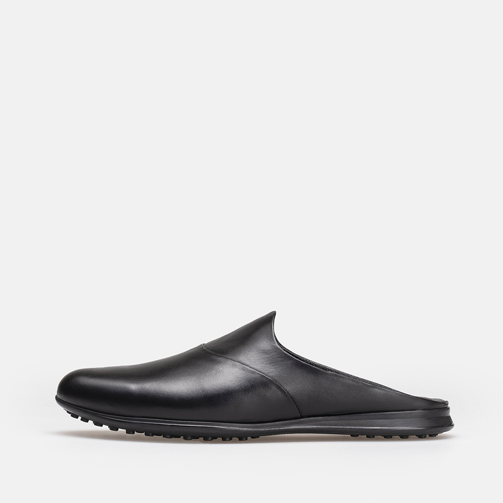 Volzak 5402 Mule en cuir Noir
