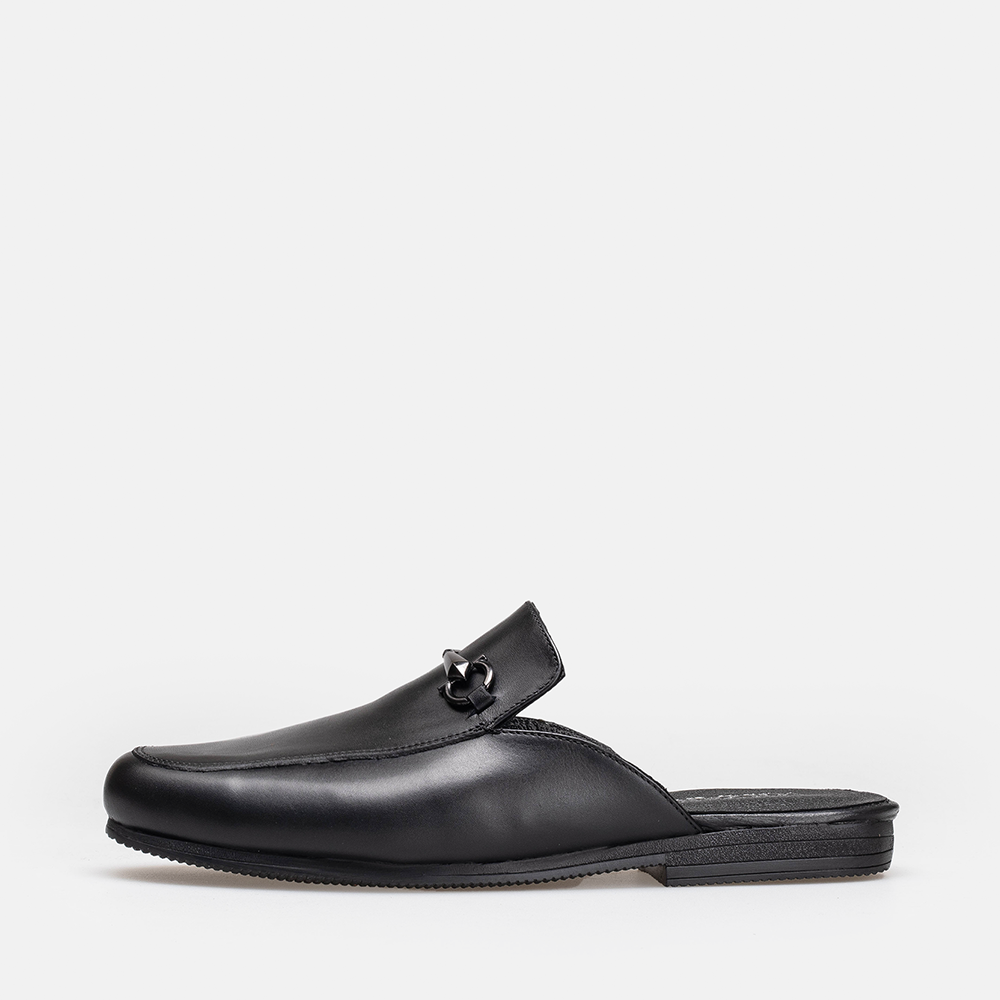 Volzak 5403 Black Leather Mule