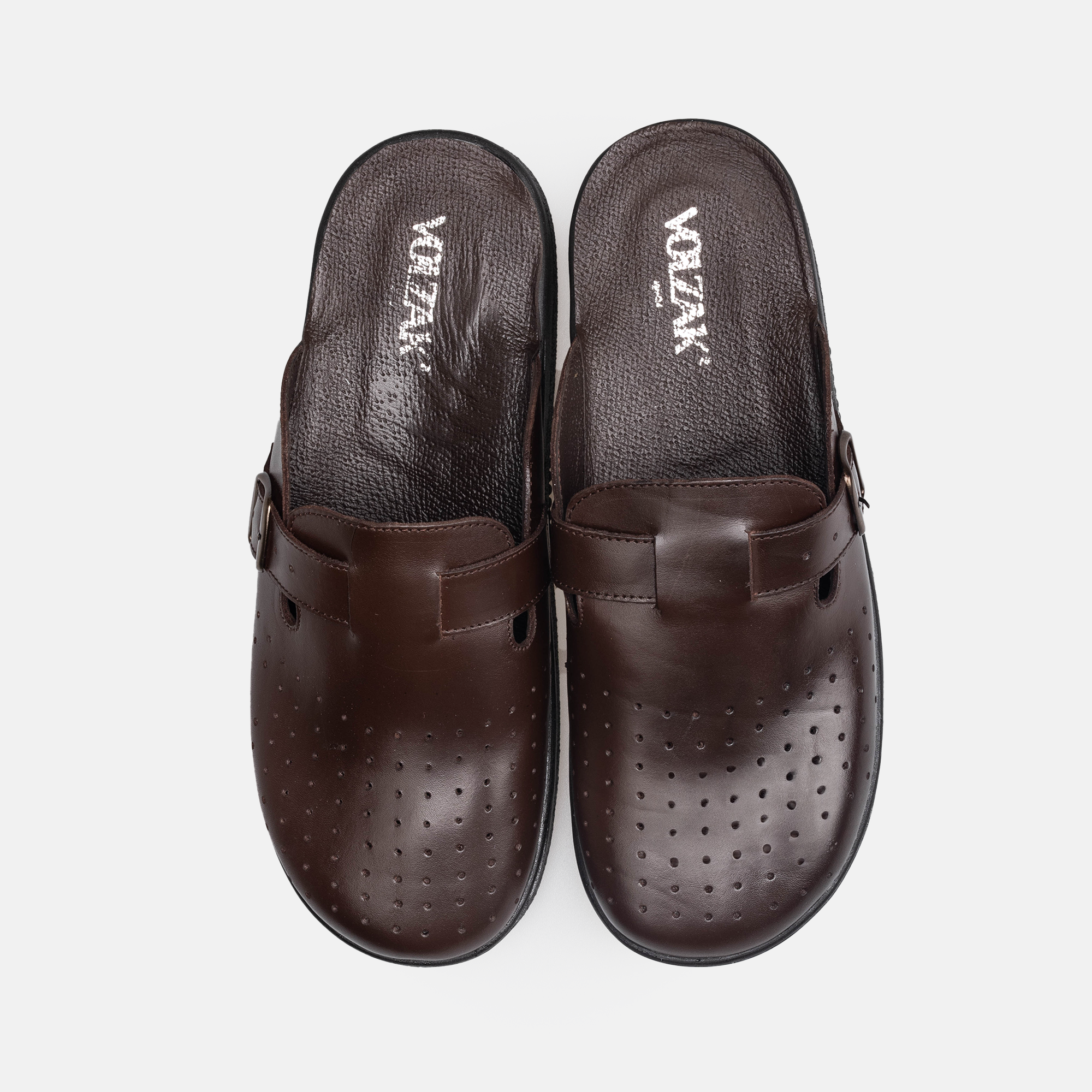 Volzak 5401 Brown Leather Clog