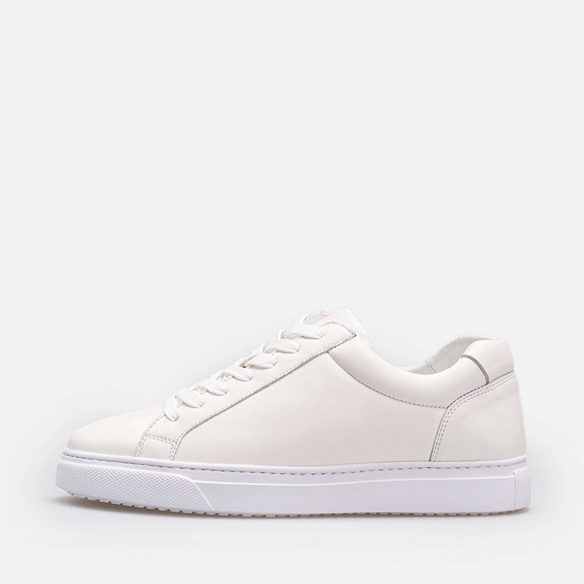 Volzak 1735 White Leather Sneakers
