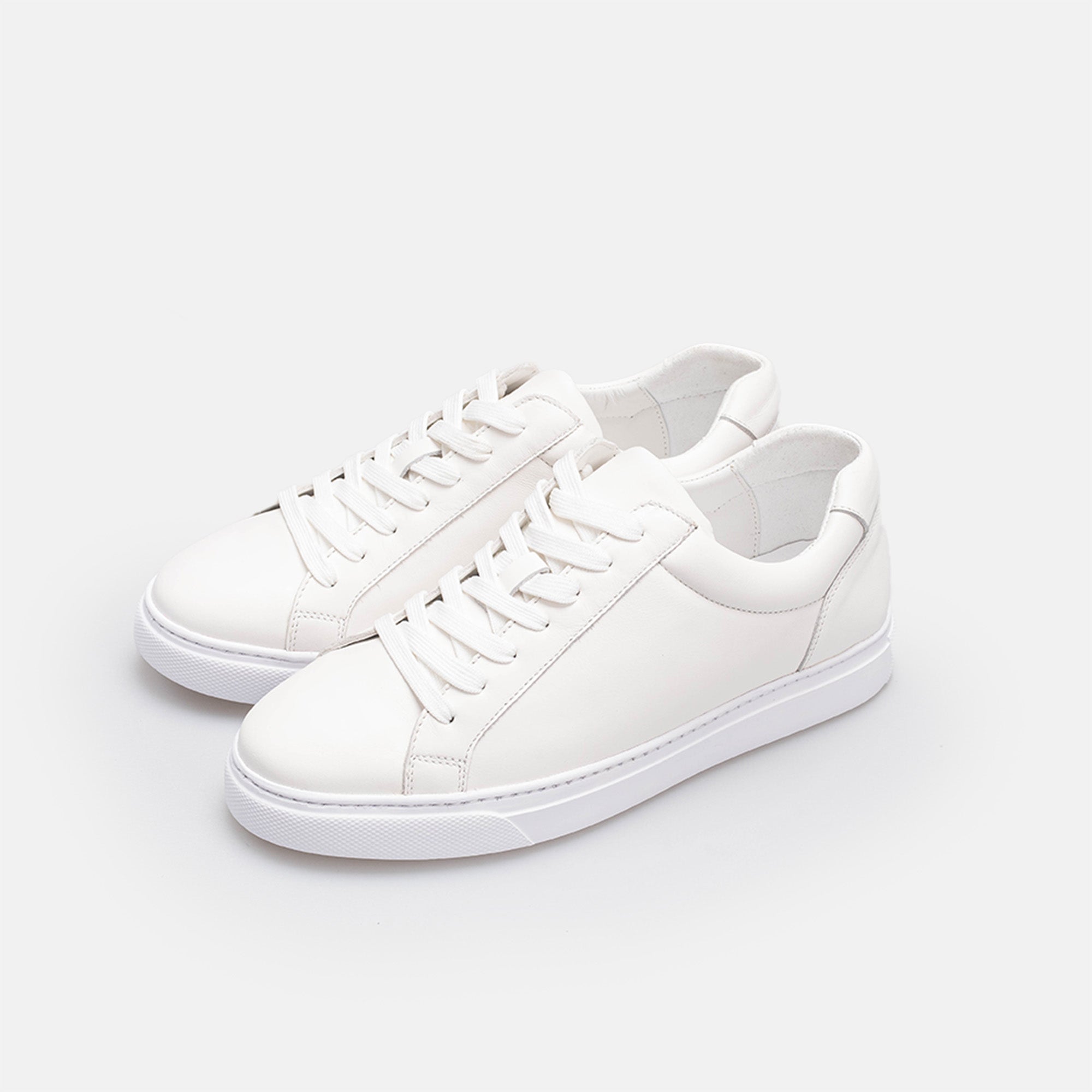 Volzak 1735 White Leather Sneakers